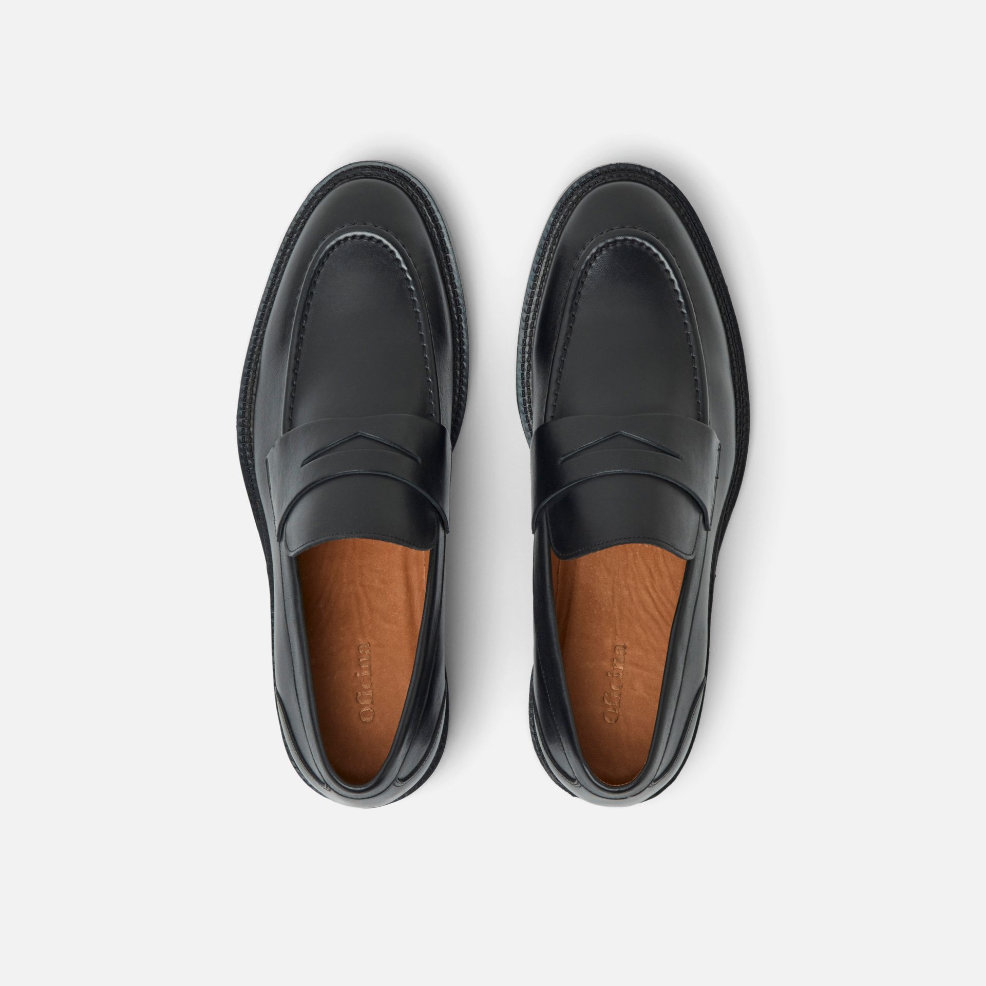 Mocassim Couro City Preto