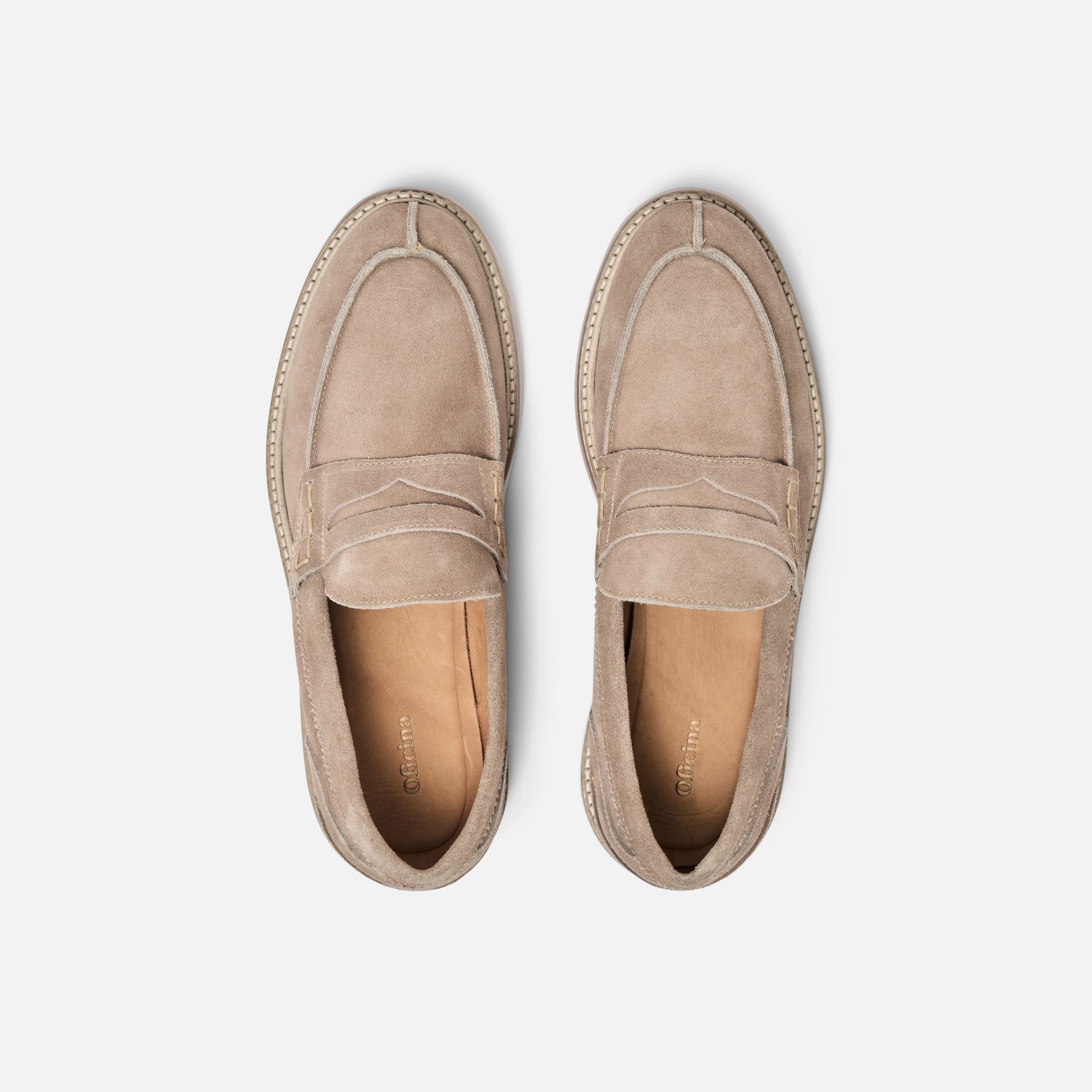 Mocassim Camurça Roger Areia