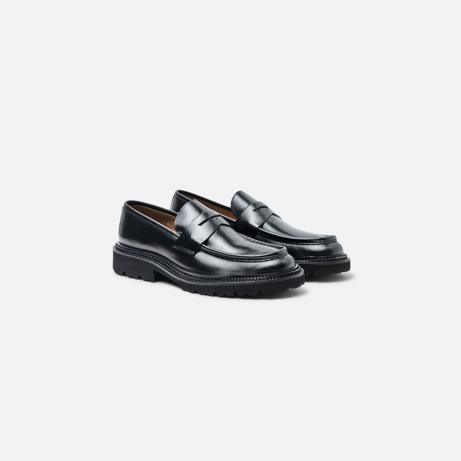 Mocassim Couro Hugo Preto