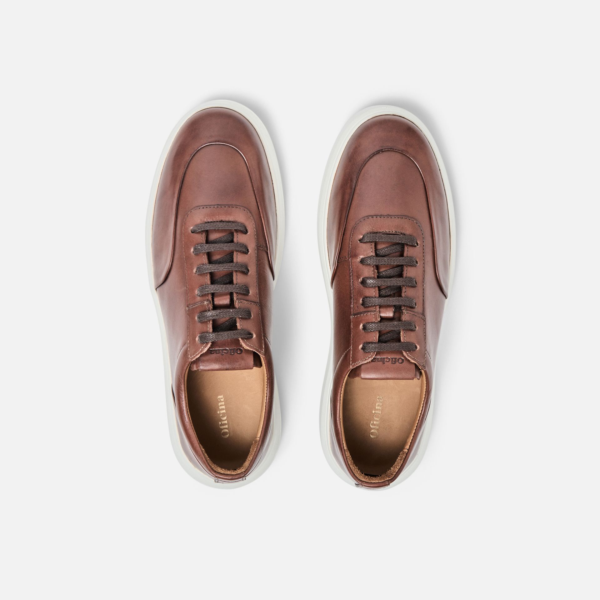 Tênis Berlim Couro Whisky