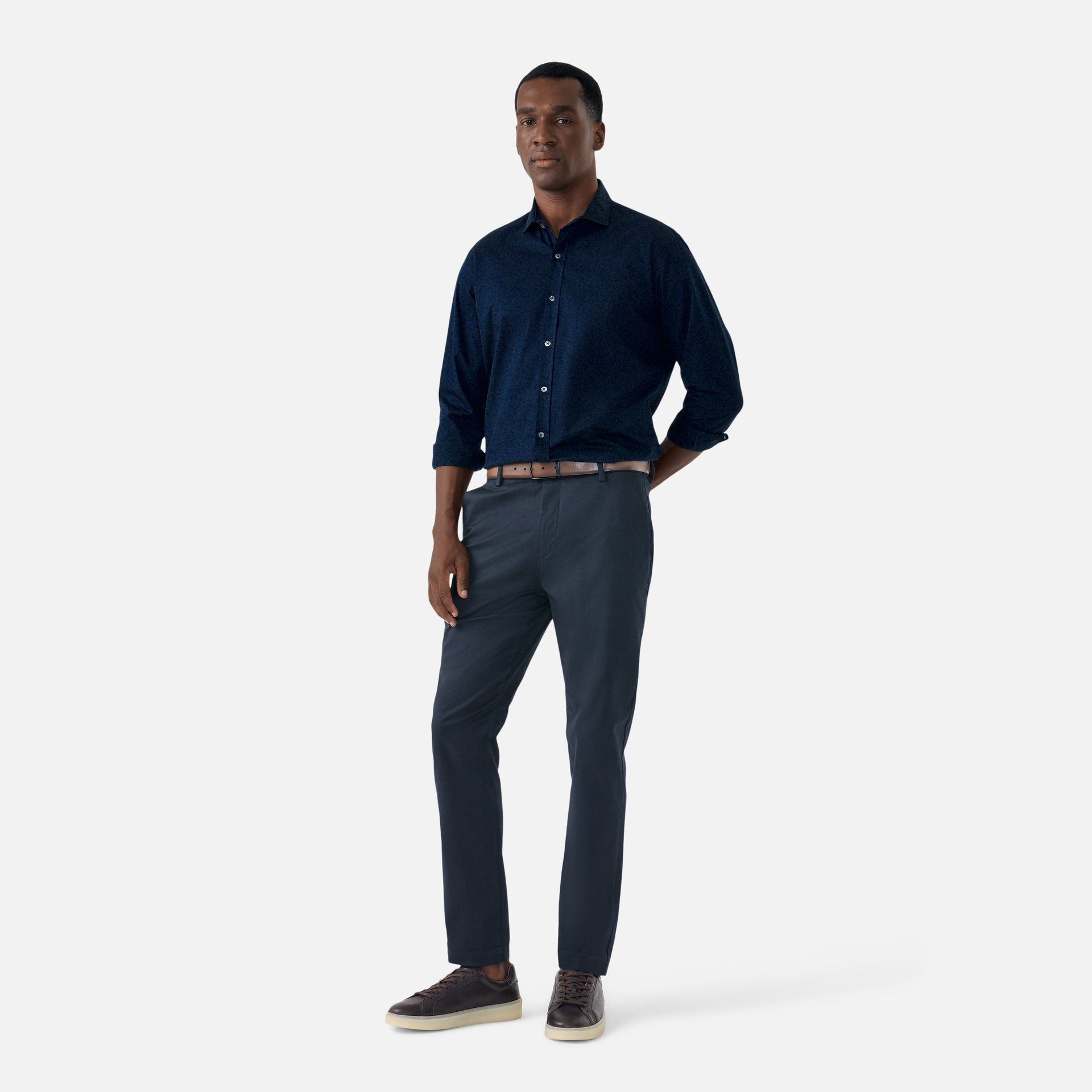 Camisa Chino Azul Marinho