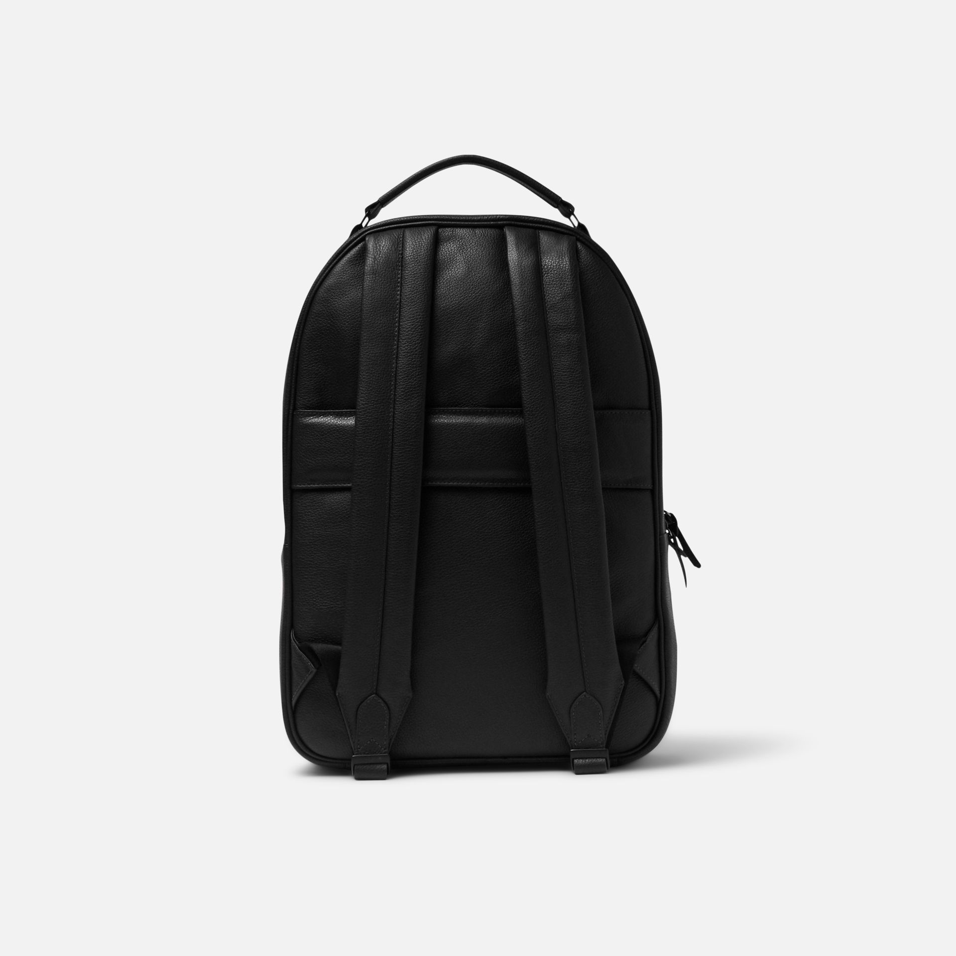 Mochila Couro Oficina Preta Media 5