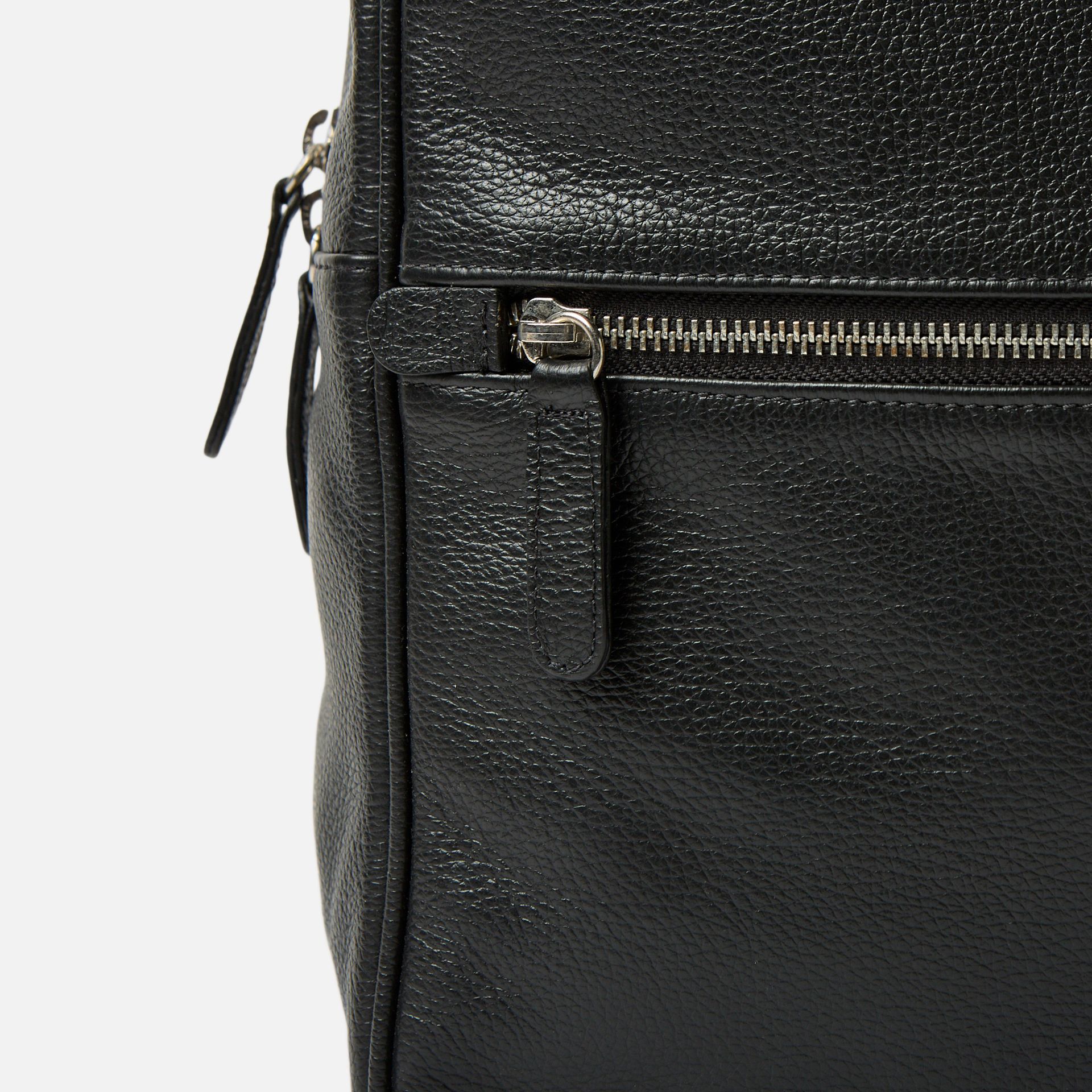 Mochila Couro Oficina Preta