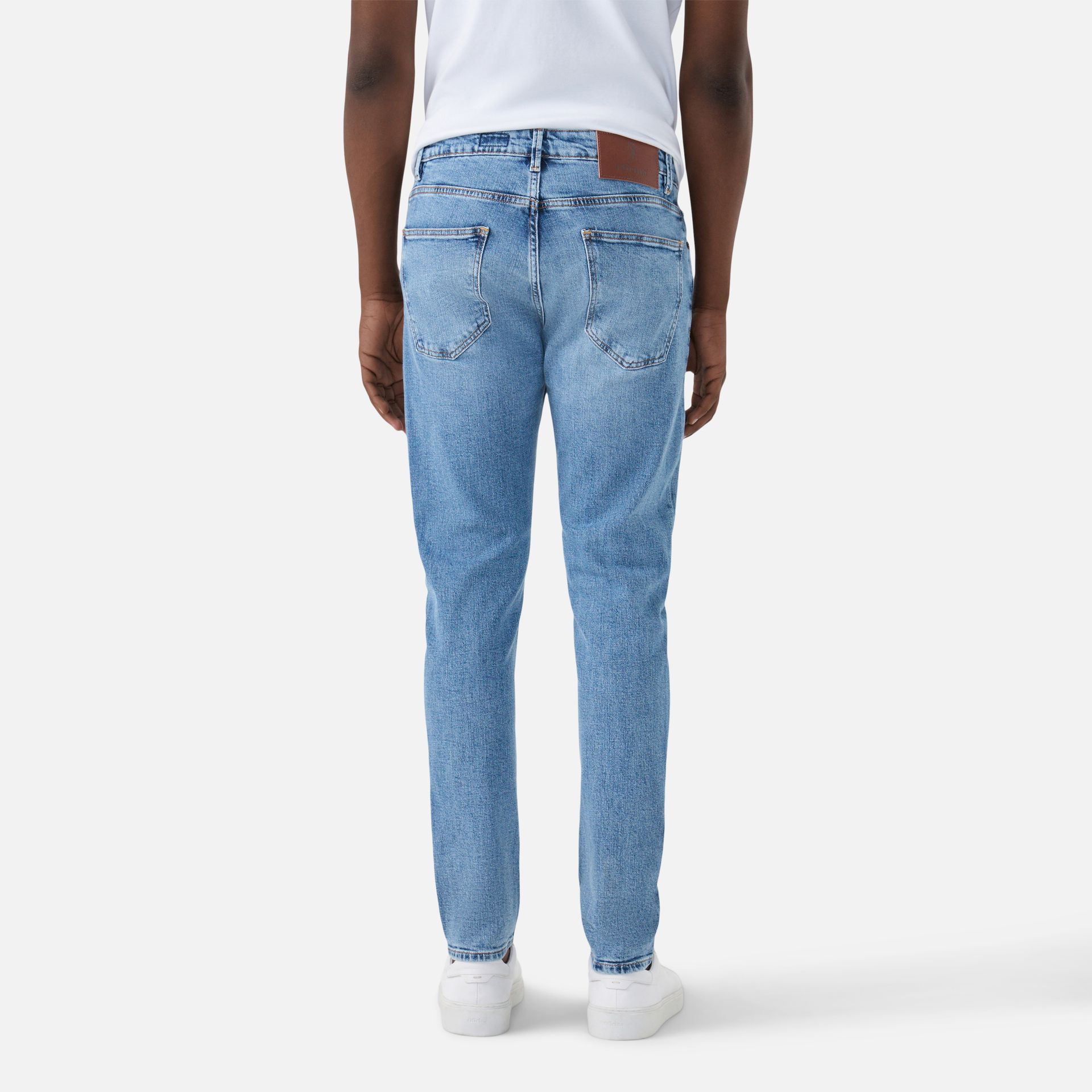 Calça Jeans Slim Azul Claro