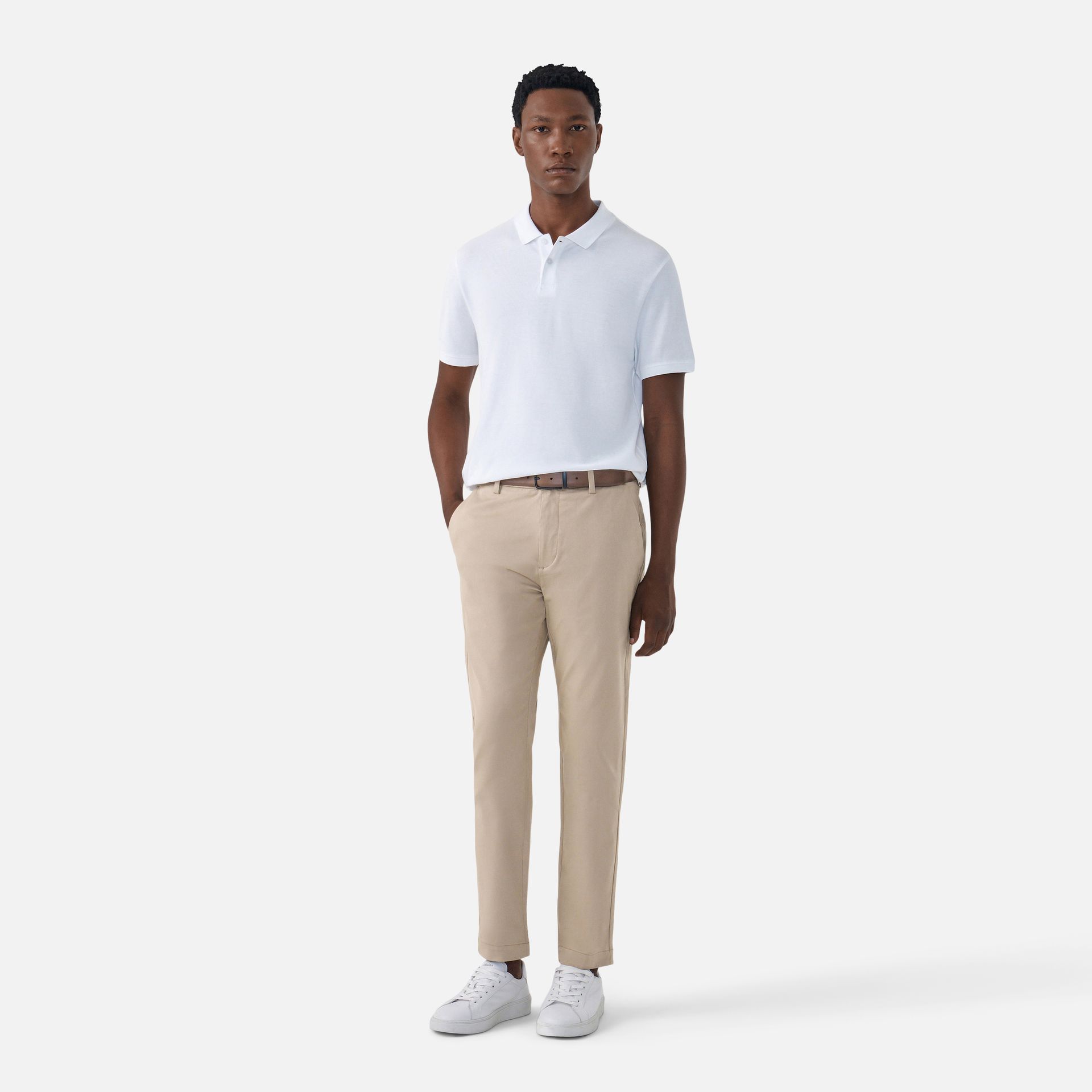 Polo Pima Piquet Branca