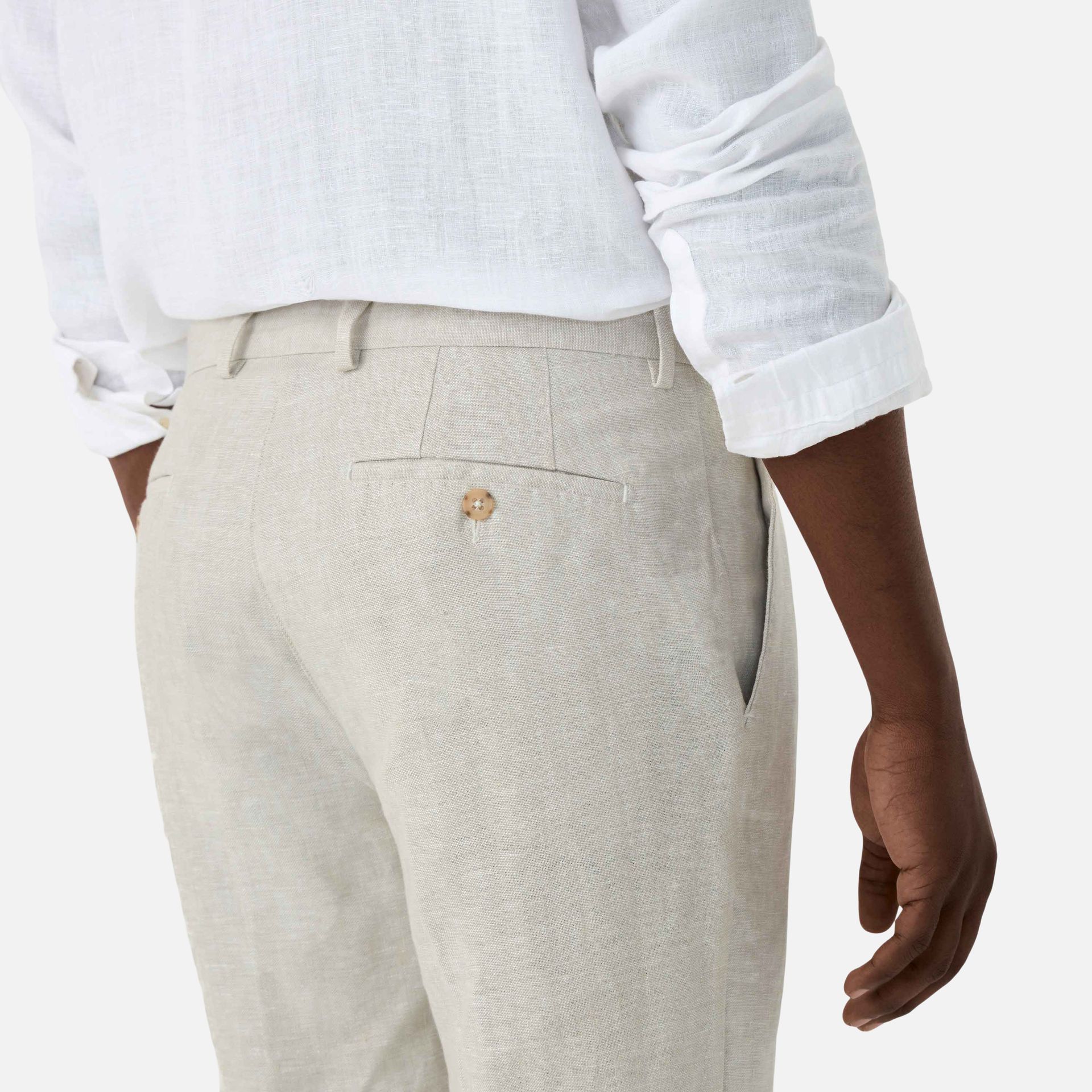 Calça Linho Tailoring Natural Media 3