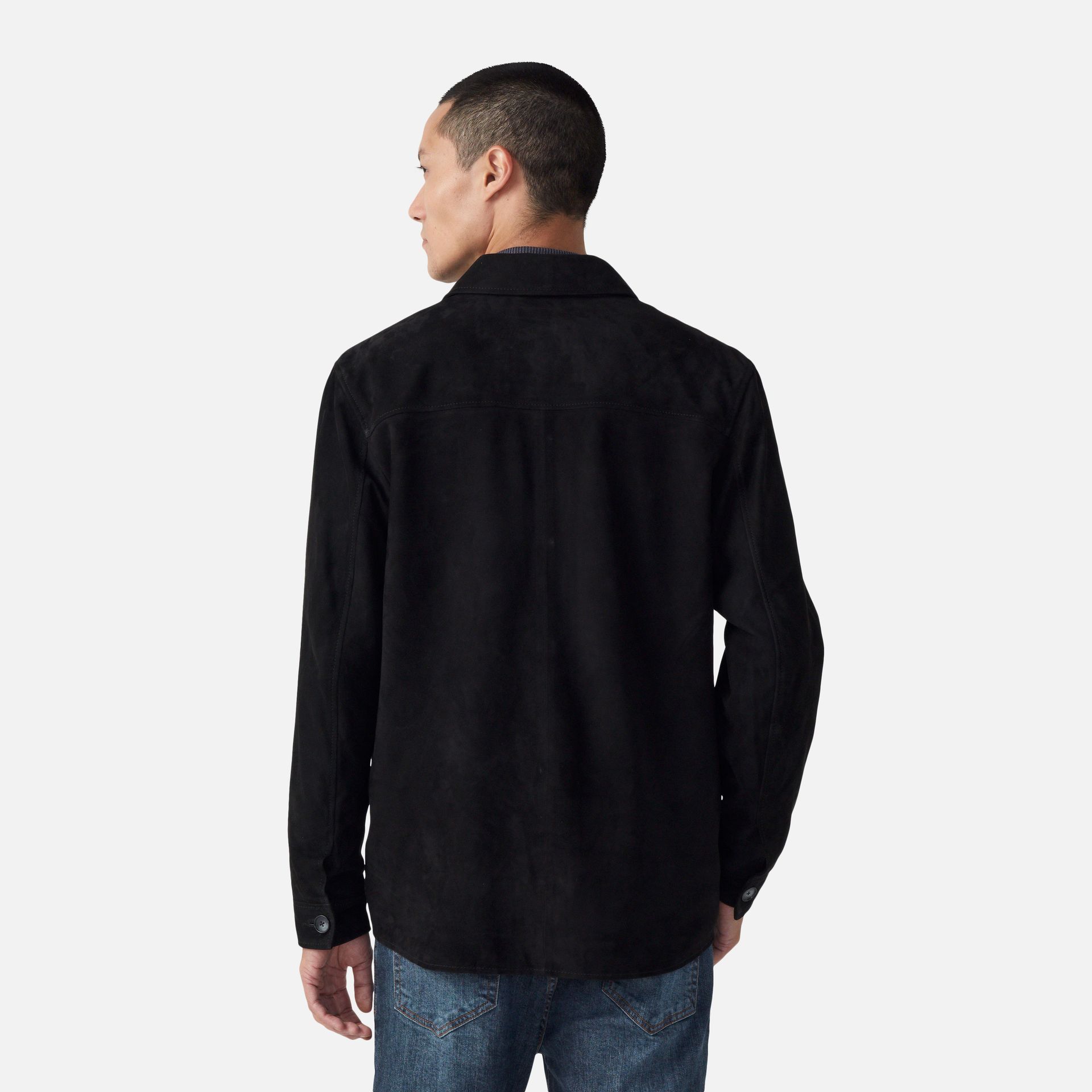 Overshirt Couro Clássica Preta