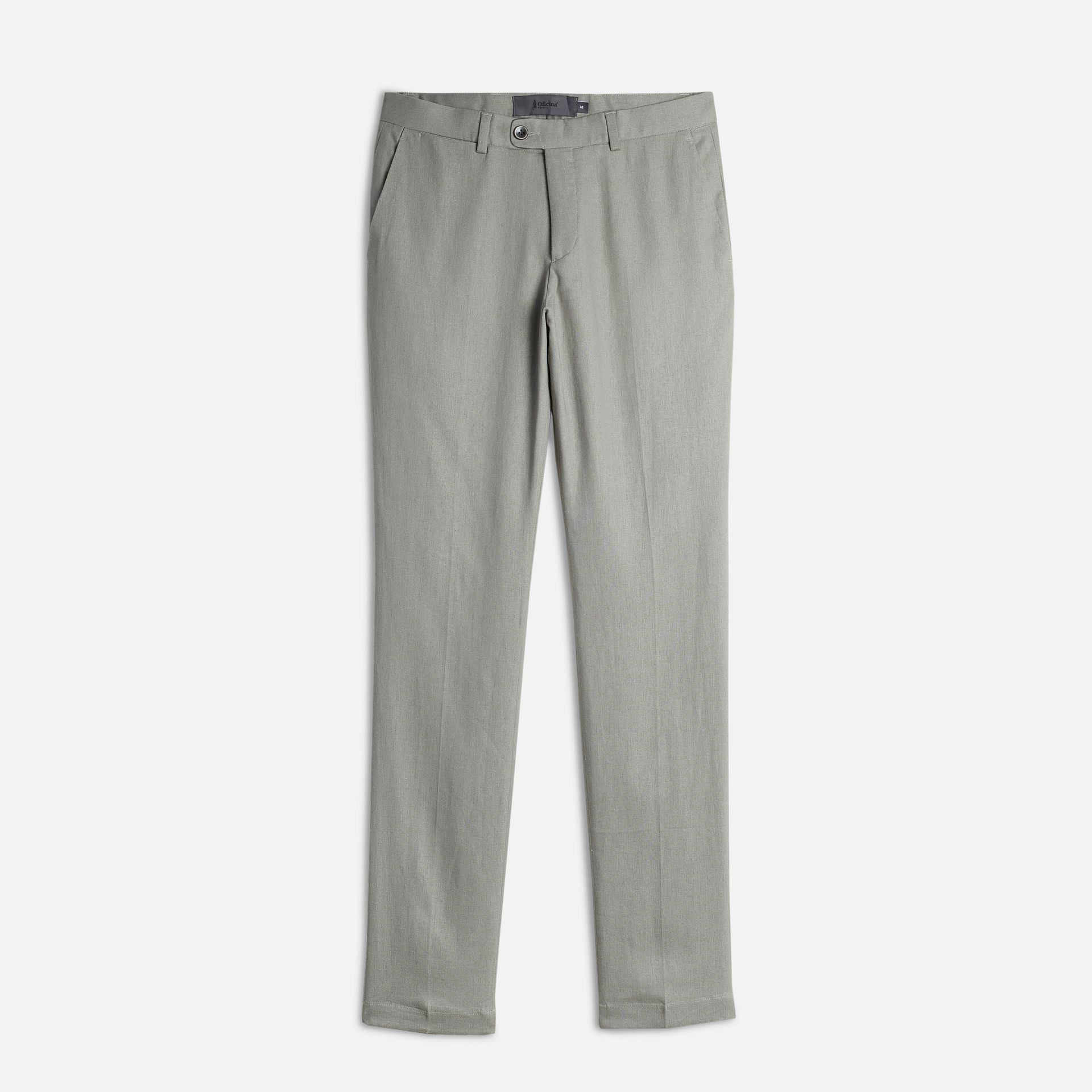 Calça Linho Washed Verde Media 6