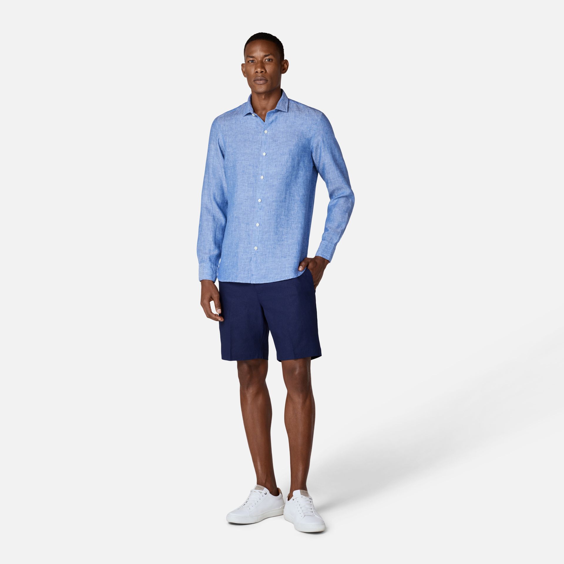 Camisa Linho Indigo