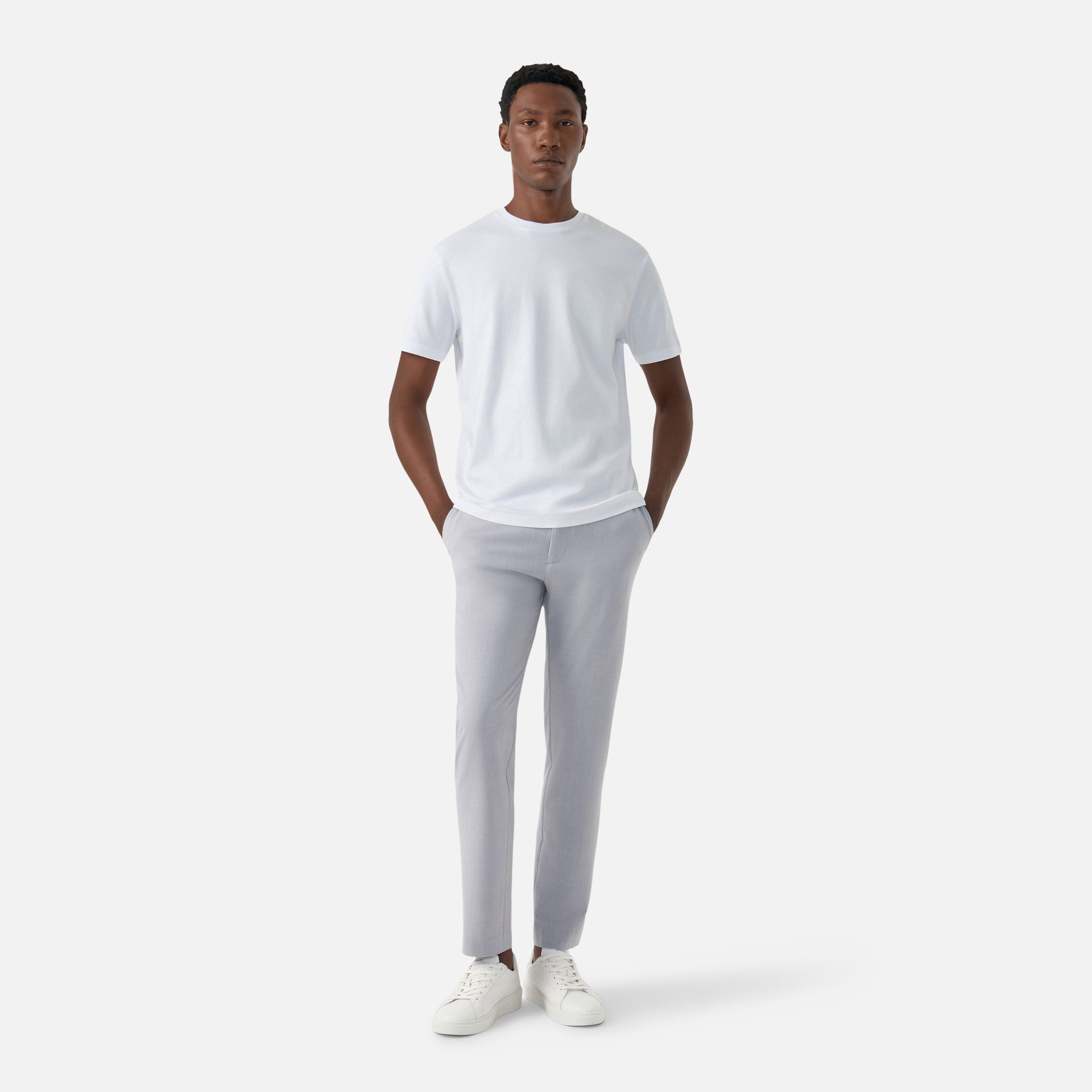 Calça Maleável Cinza Claro Media 5