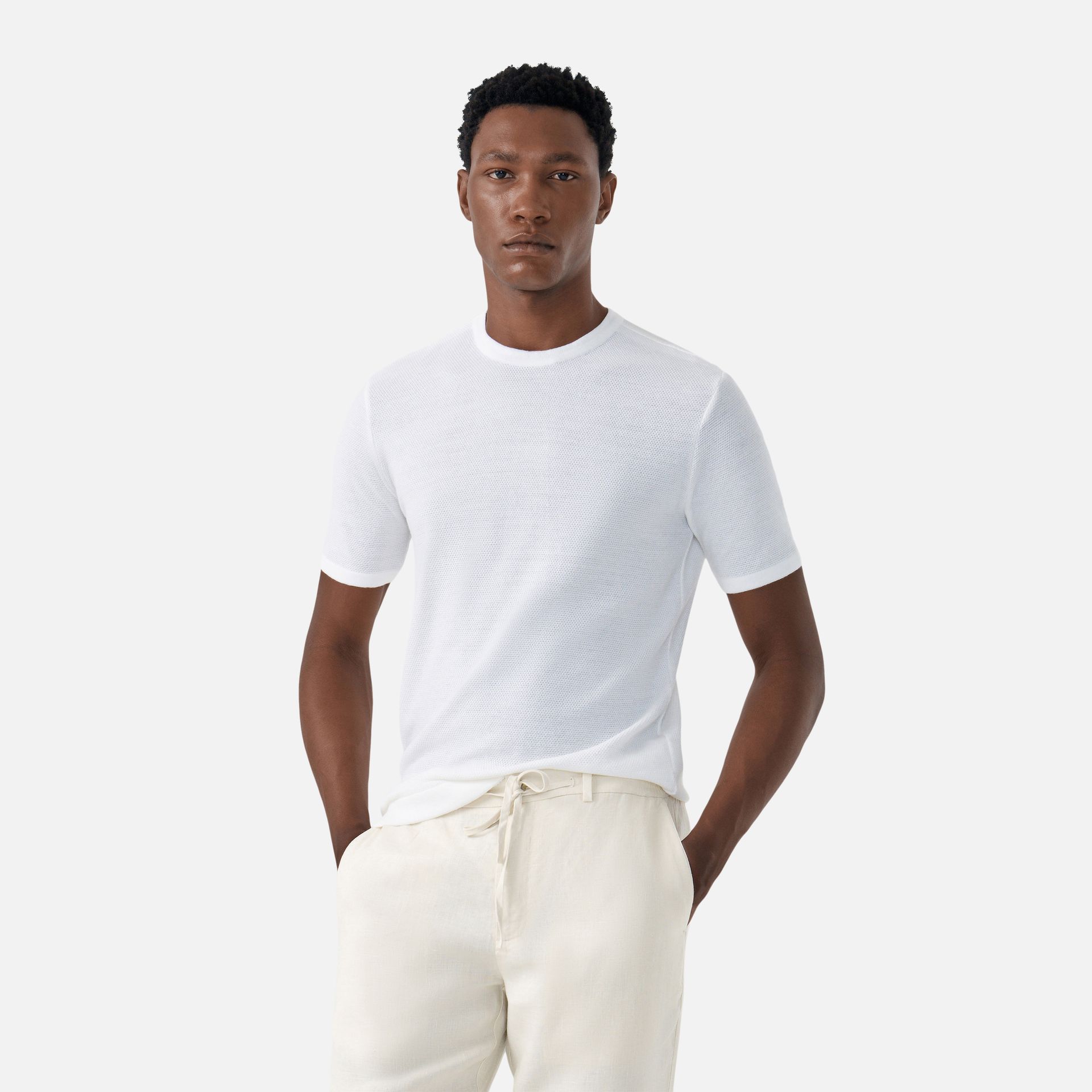 Camiseta Tricot Pinpoint Off White