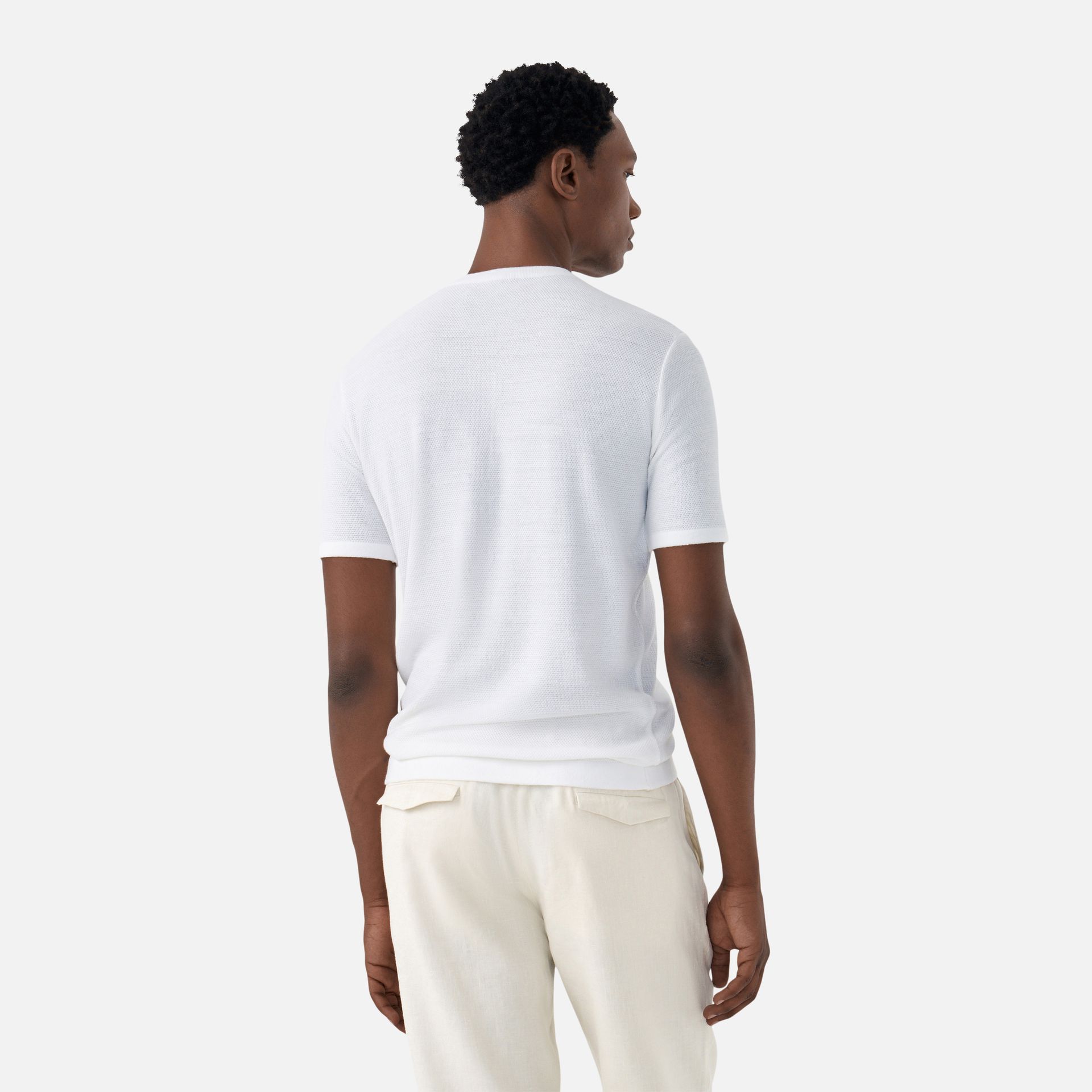 Camiseta Tricot Pinpoint Off White