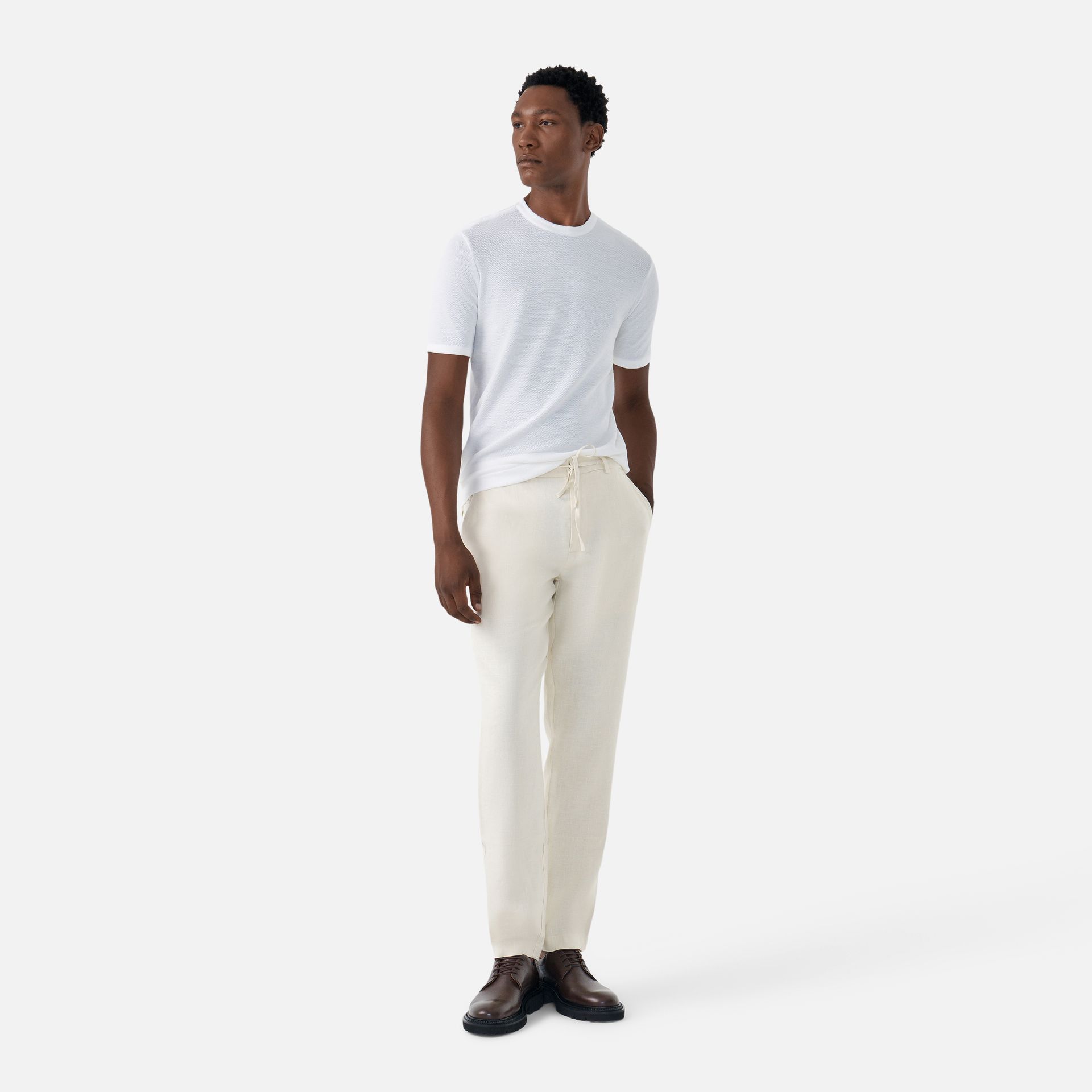 Camiseta Tricot Pinpoint Off White