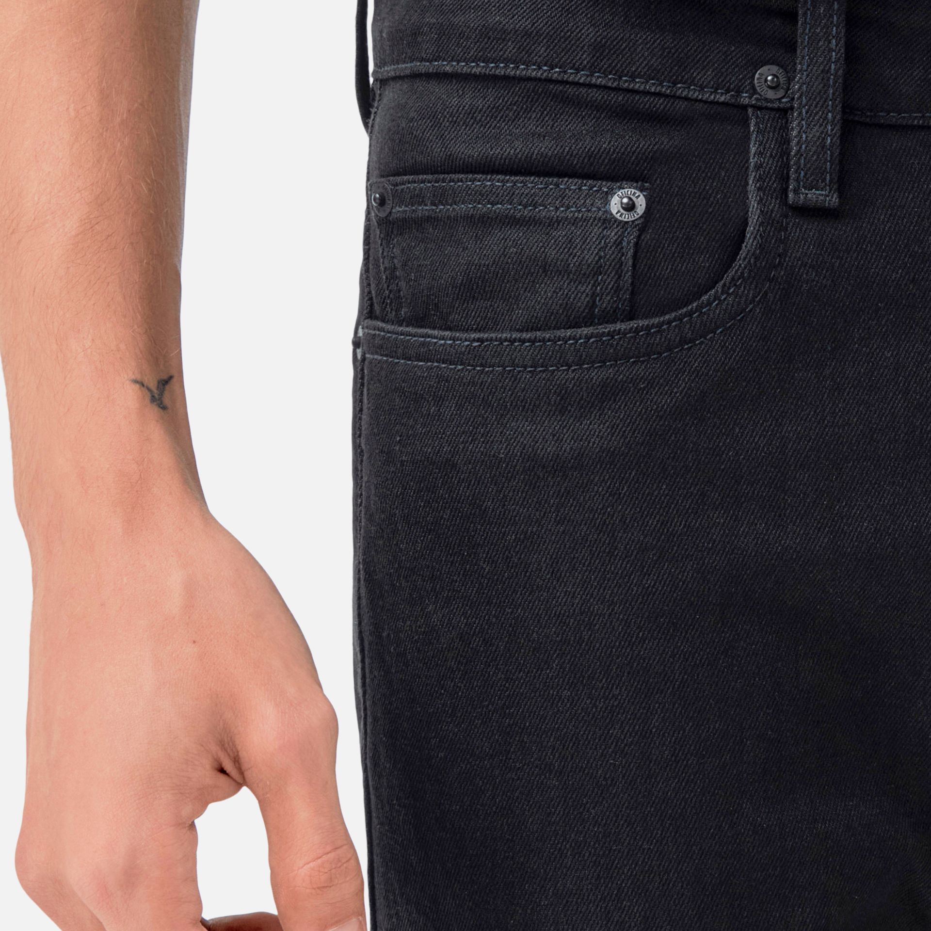 Calça Jeans Slim Preta