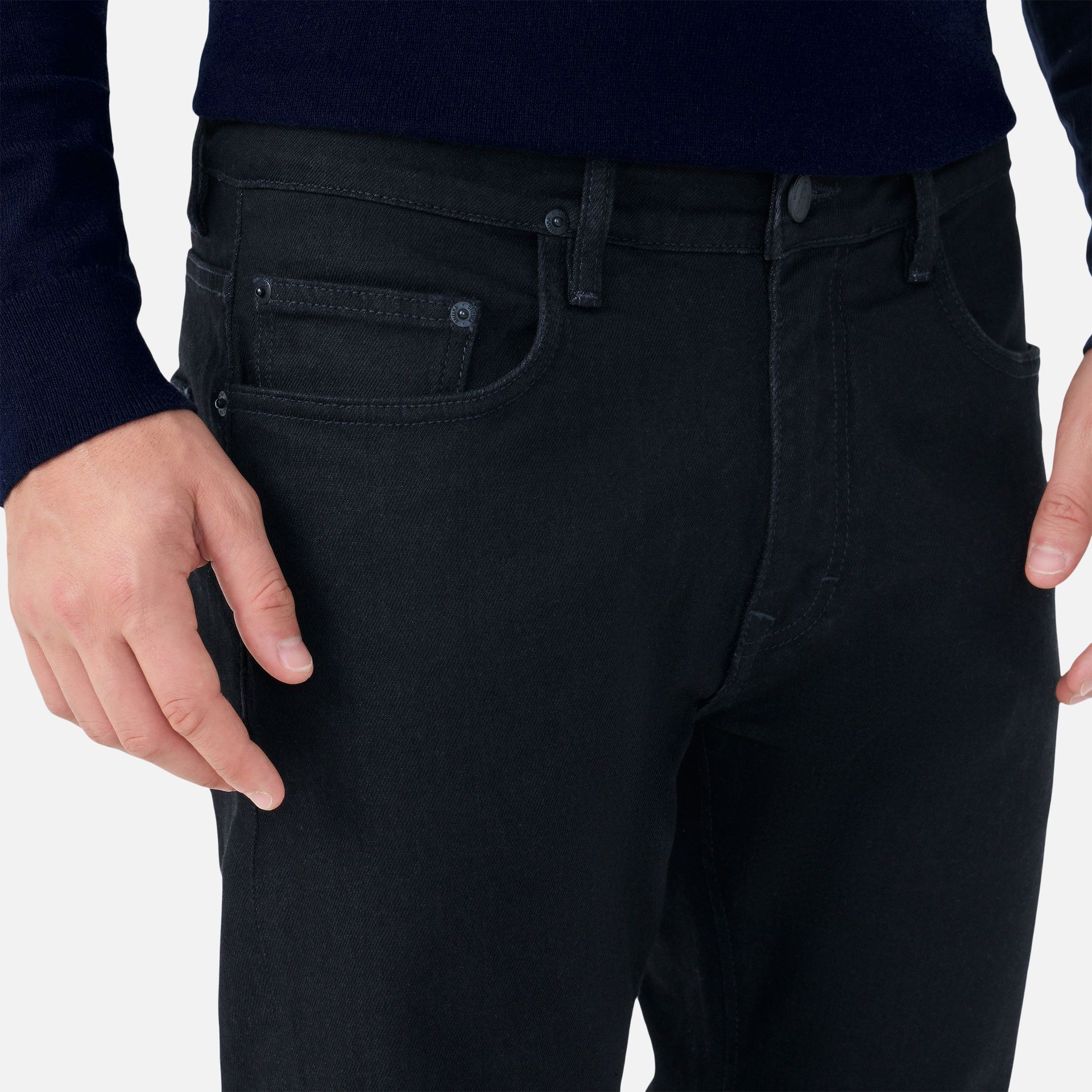 Calça Jeans Slim Preta