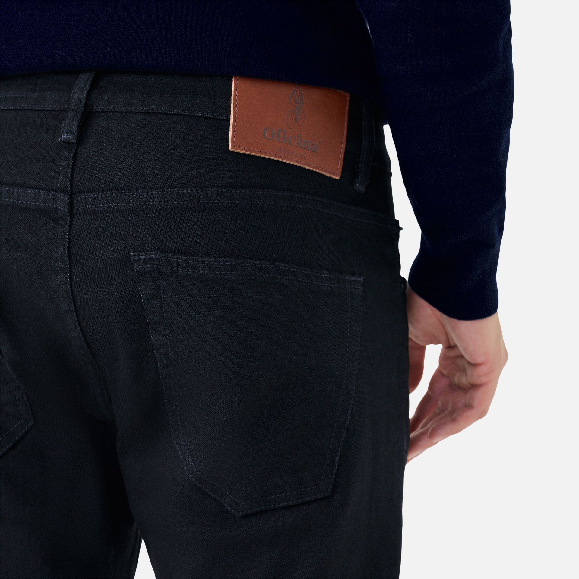 Calça Jeans Slim Preta