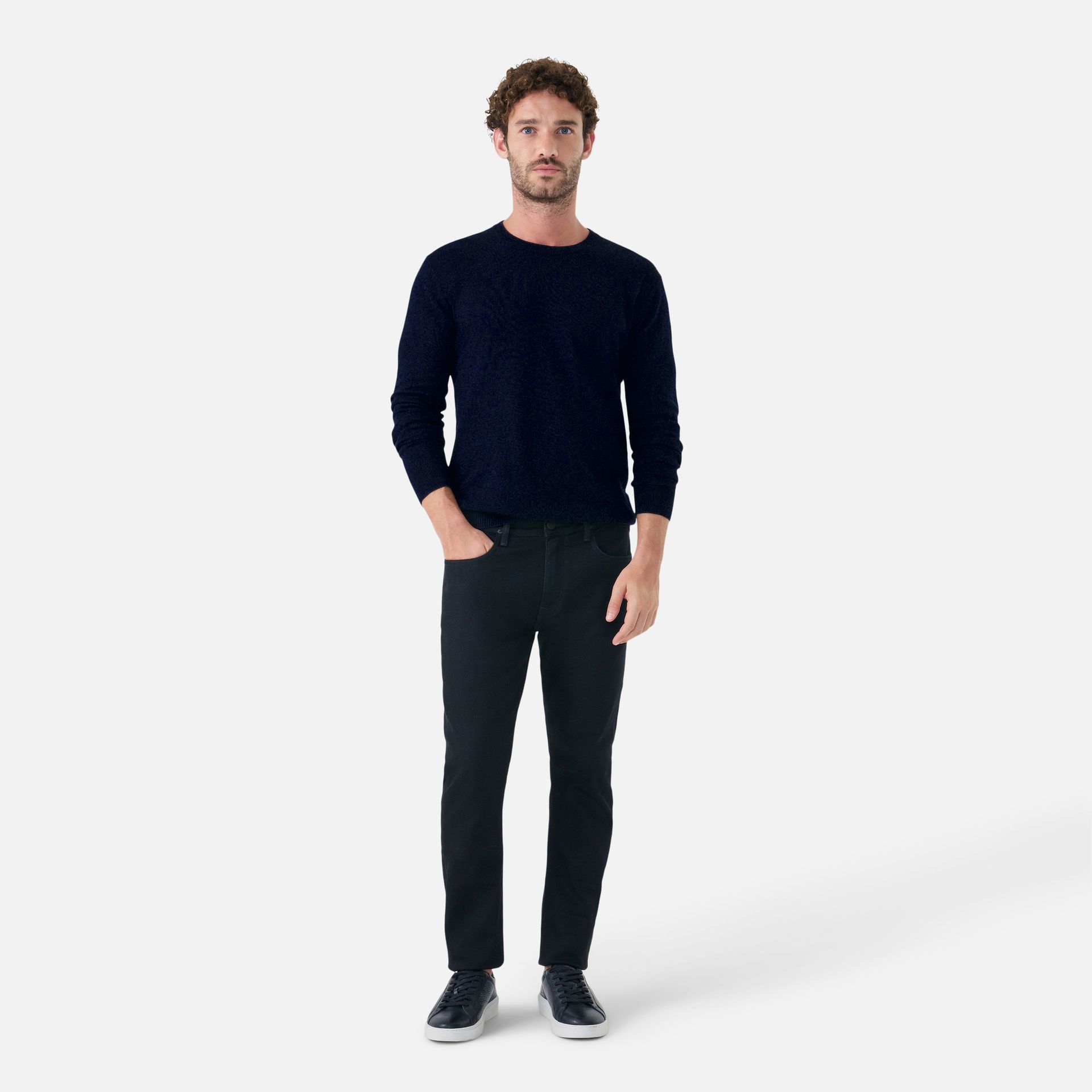 Calça Jeans Slim Preta