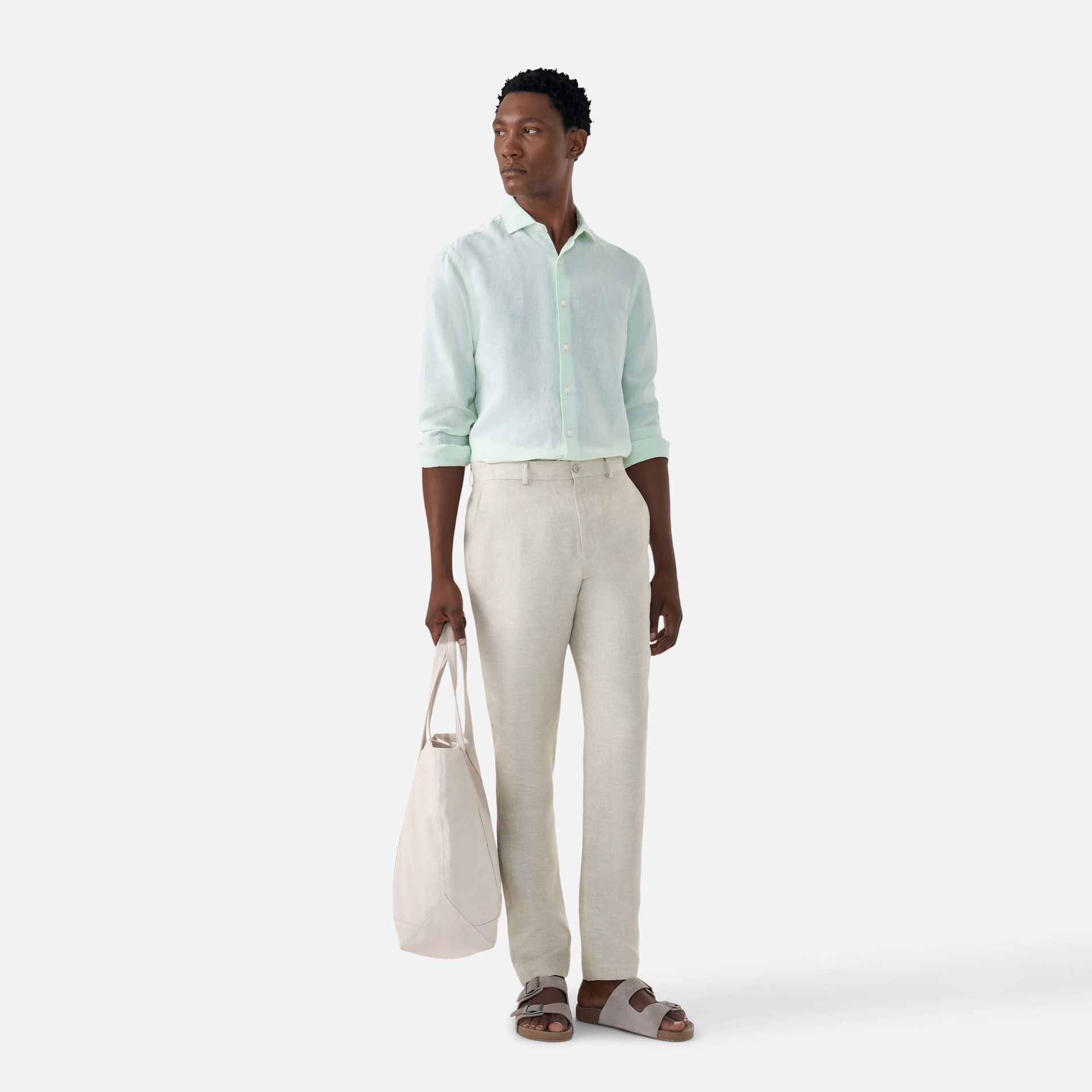 Camisa Linho Verde Lima