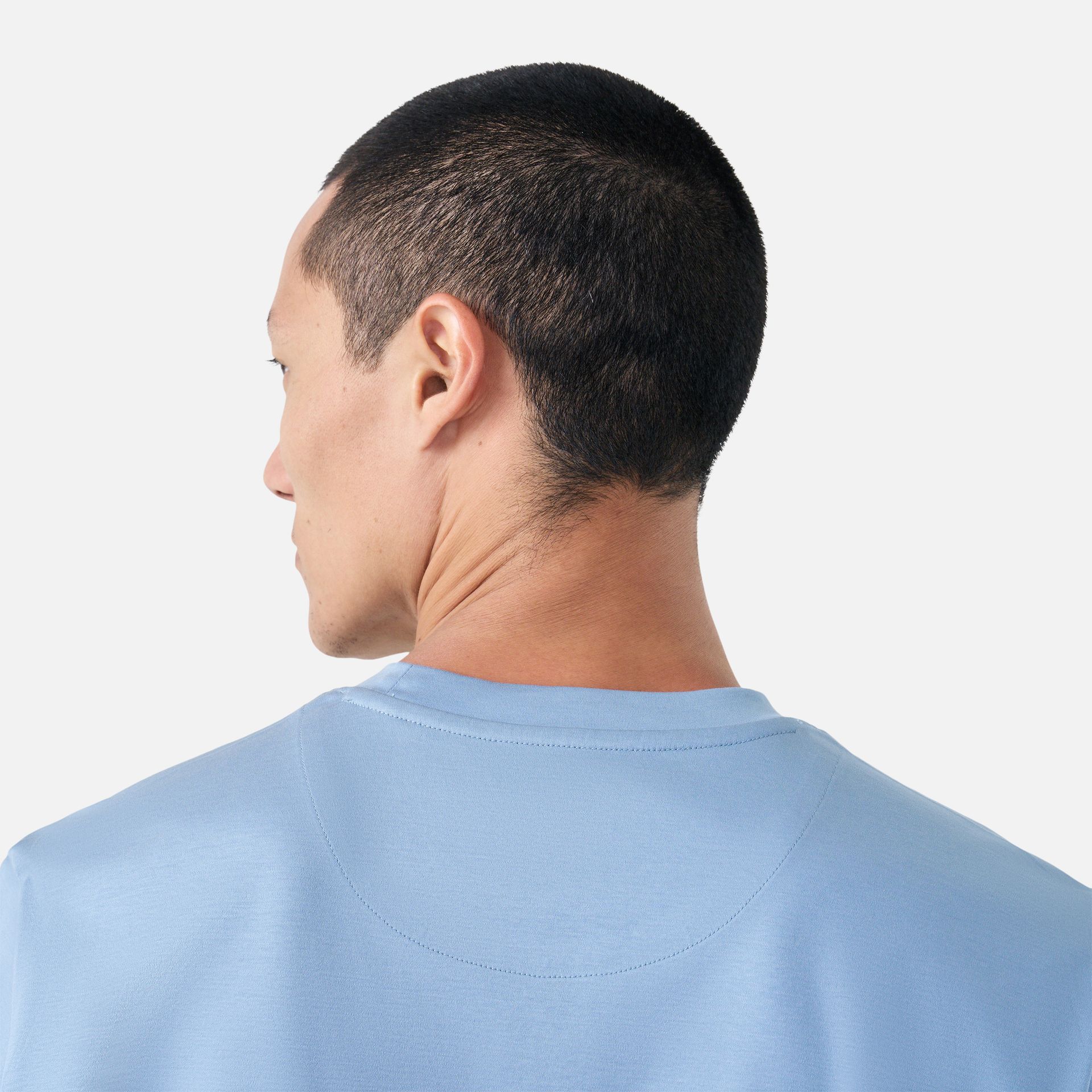 Camiseta Algodão Seda Azul