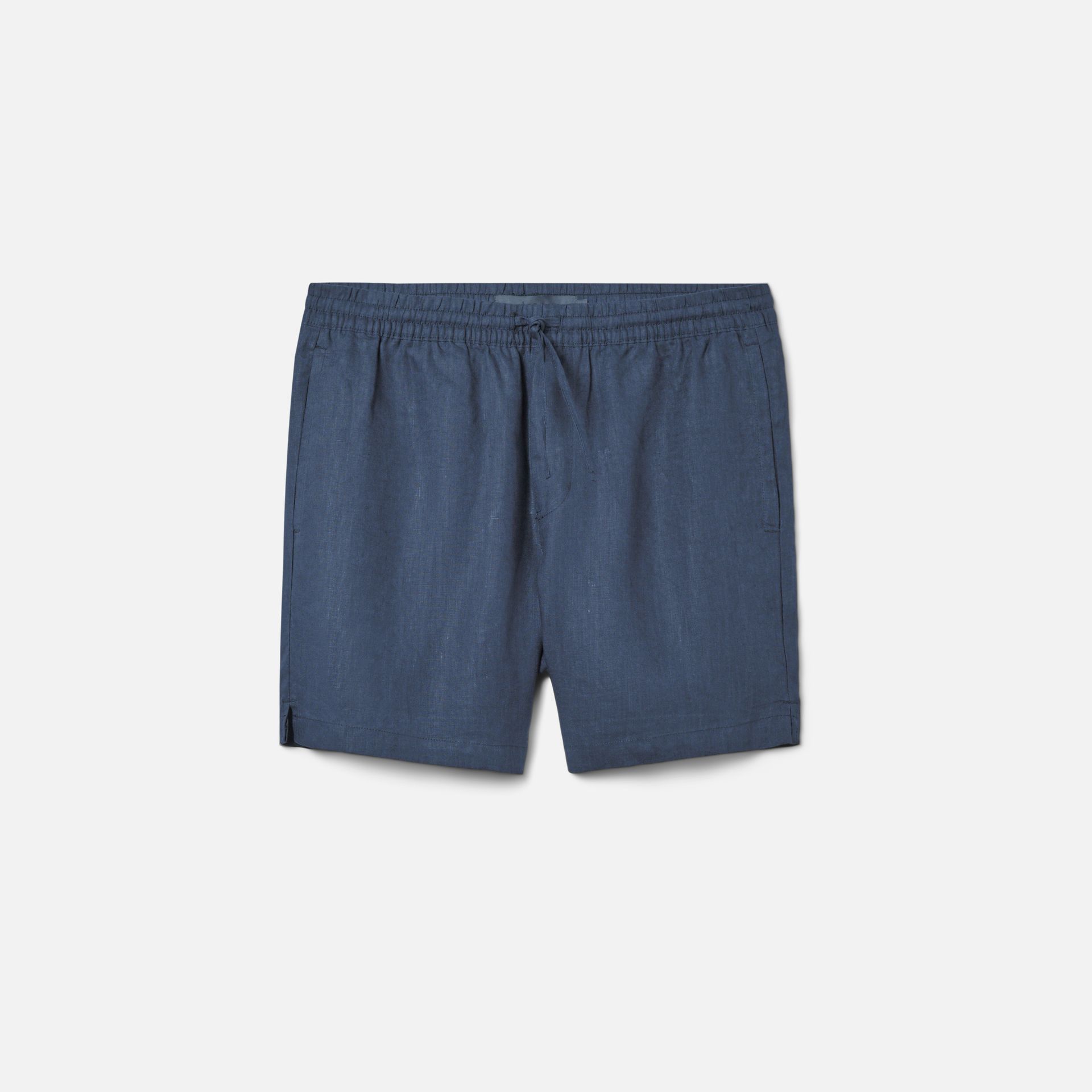 Short Linho Summer Azul Marinho