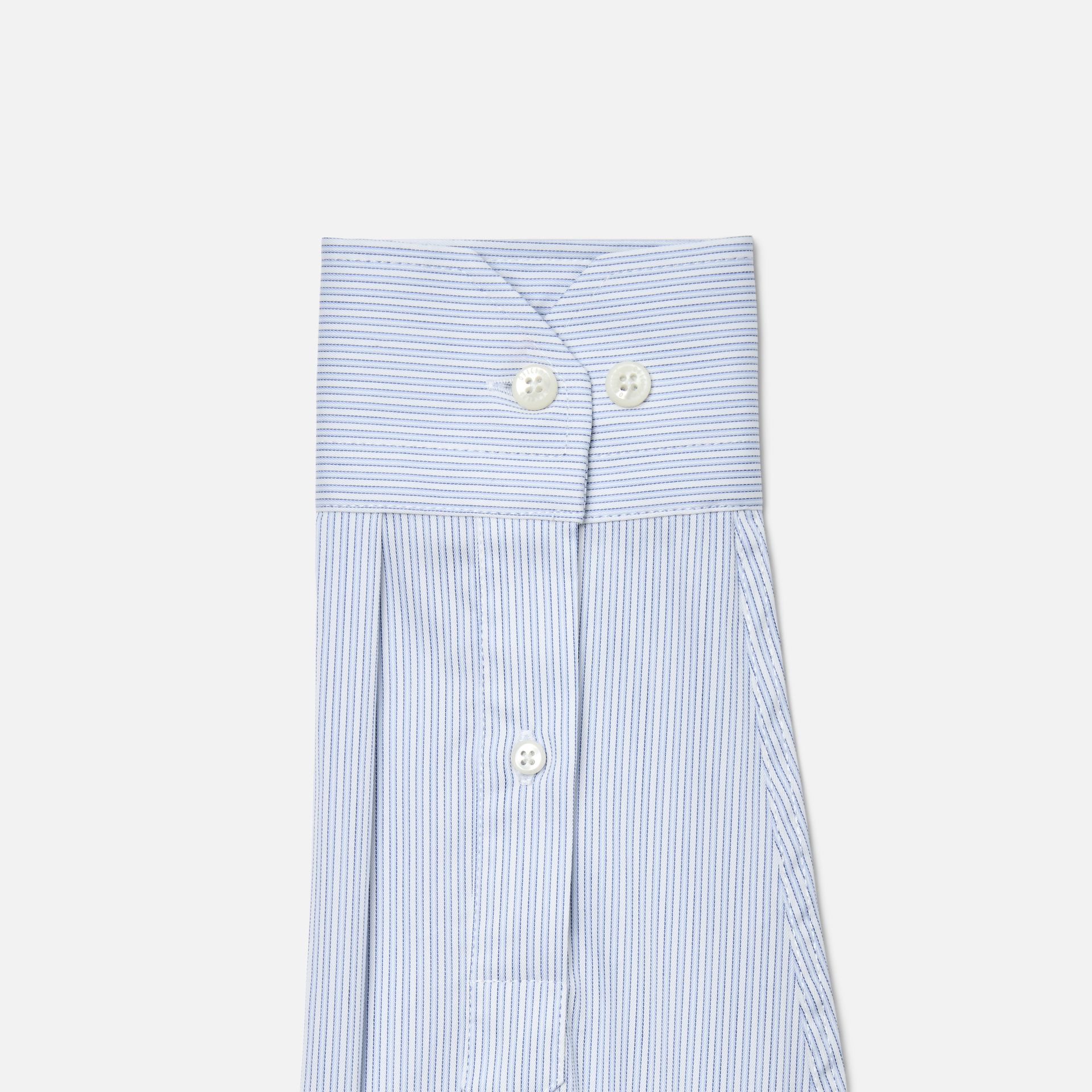 Camisa Paris Branca e Az Claro