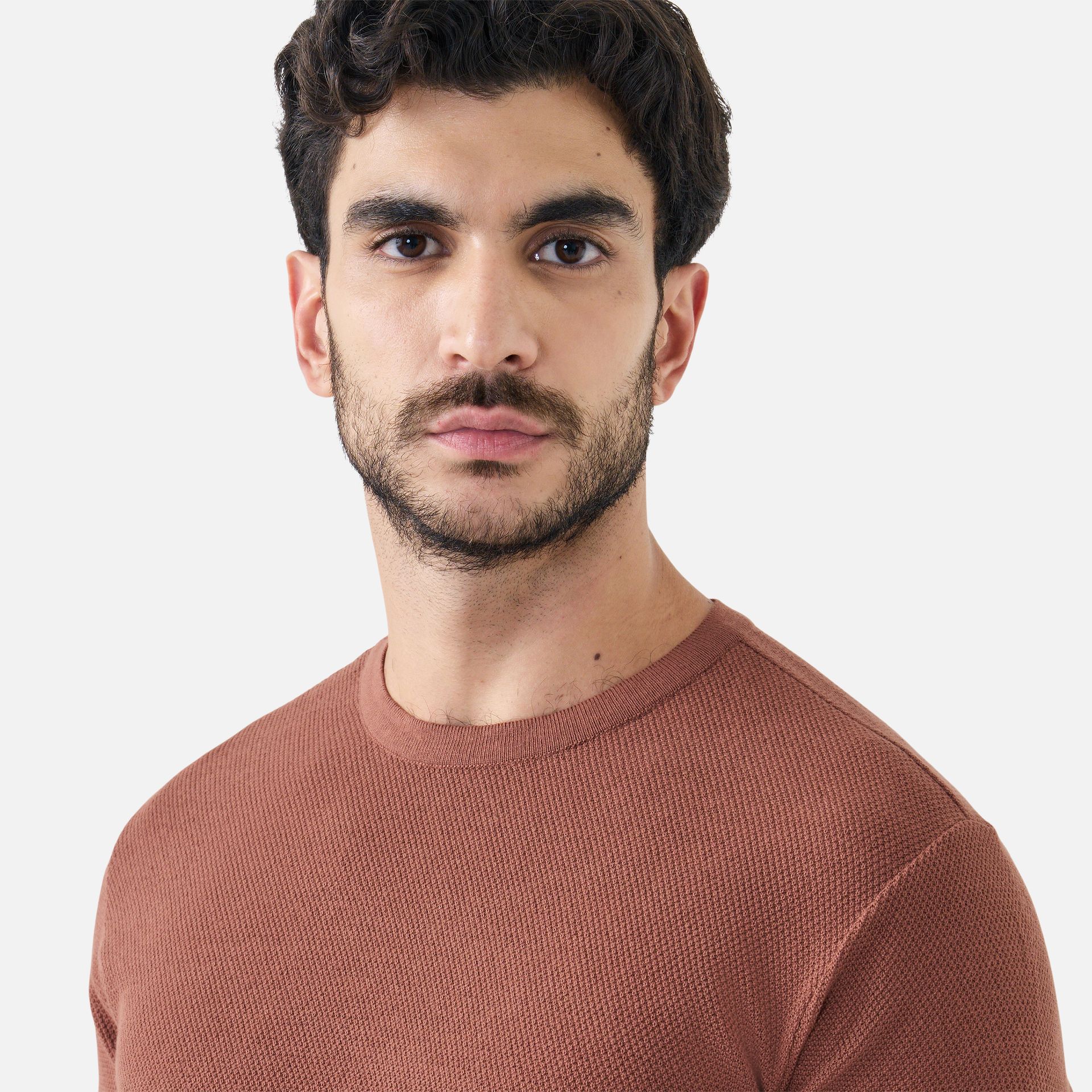 Camiseta Tricot Pinpoint Canela