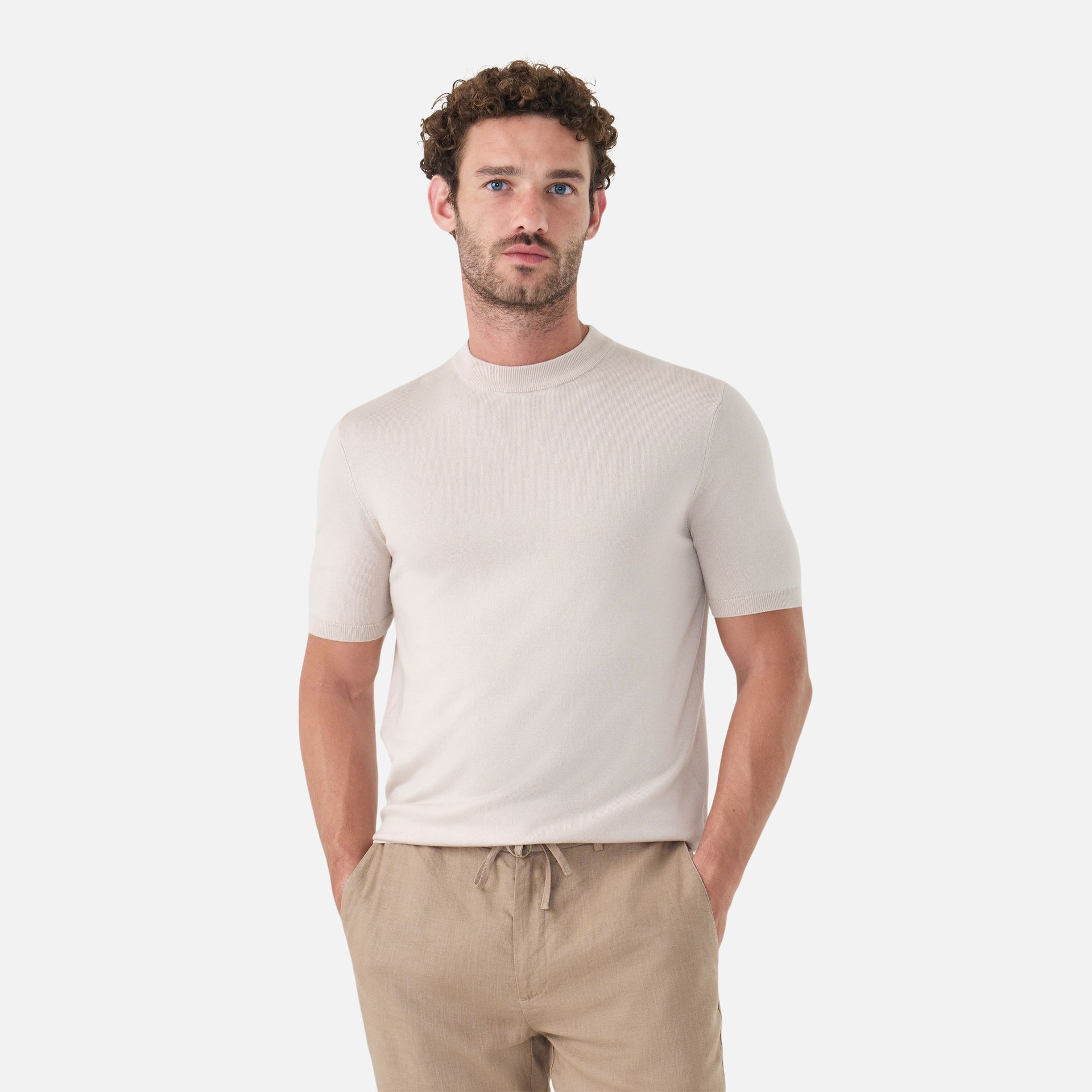 Camiseta Tricot Isla Ecru