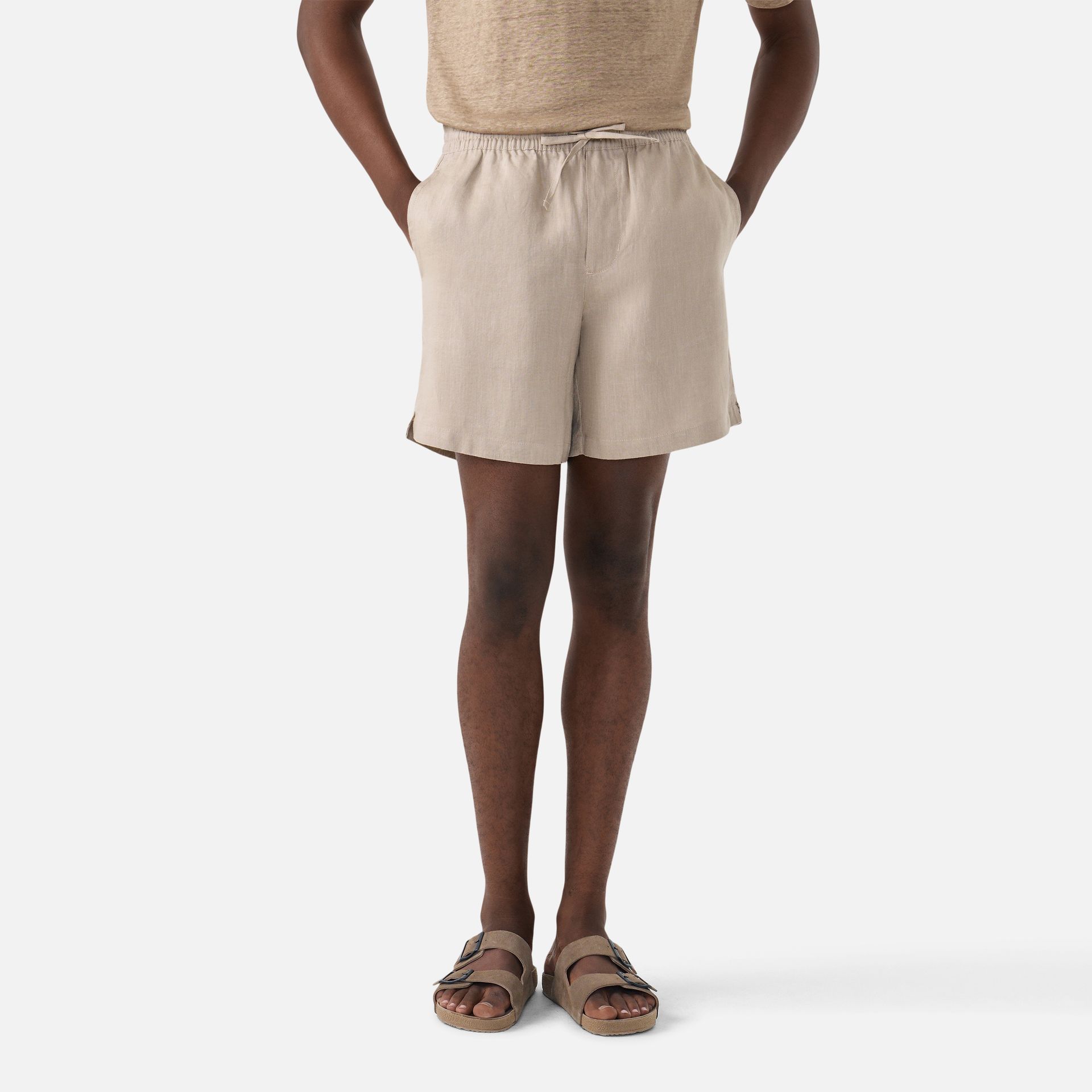 Short Linho Summer Tabaco