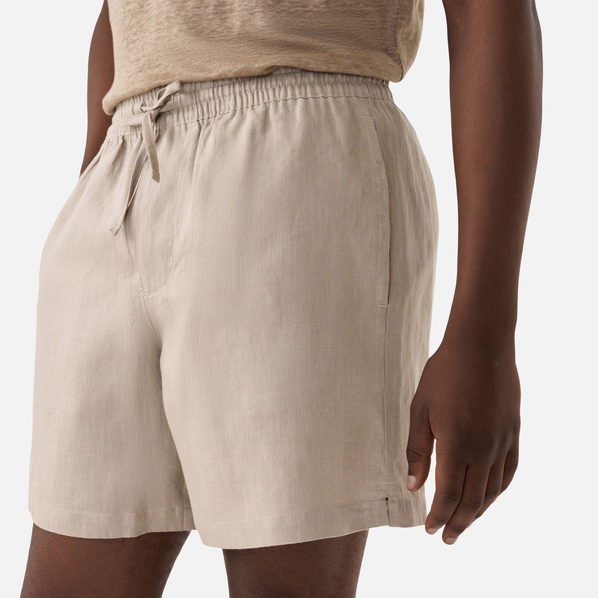 Short Linho Summer Tabaco