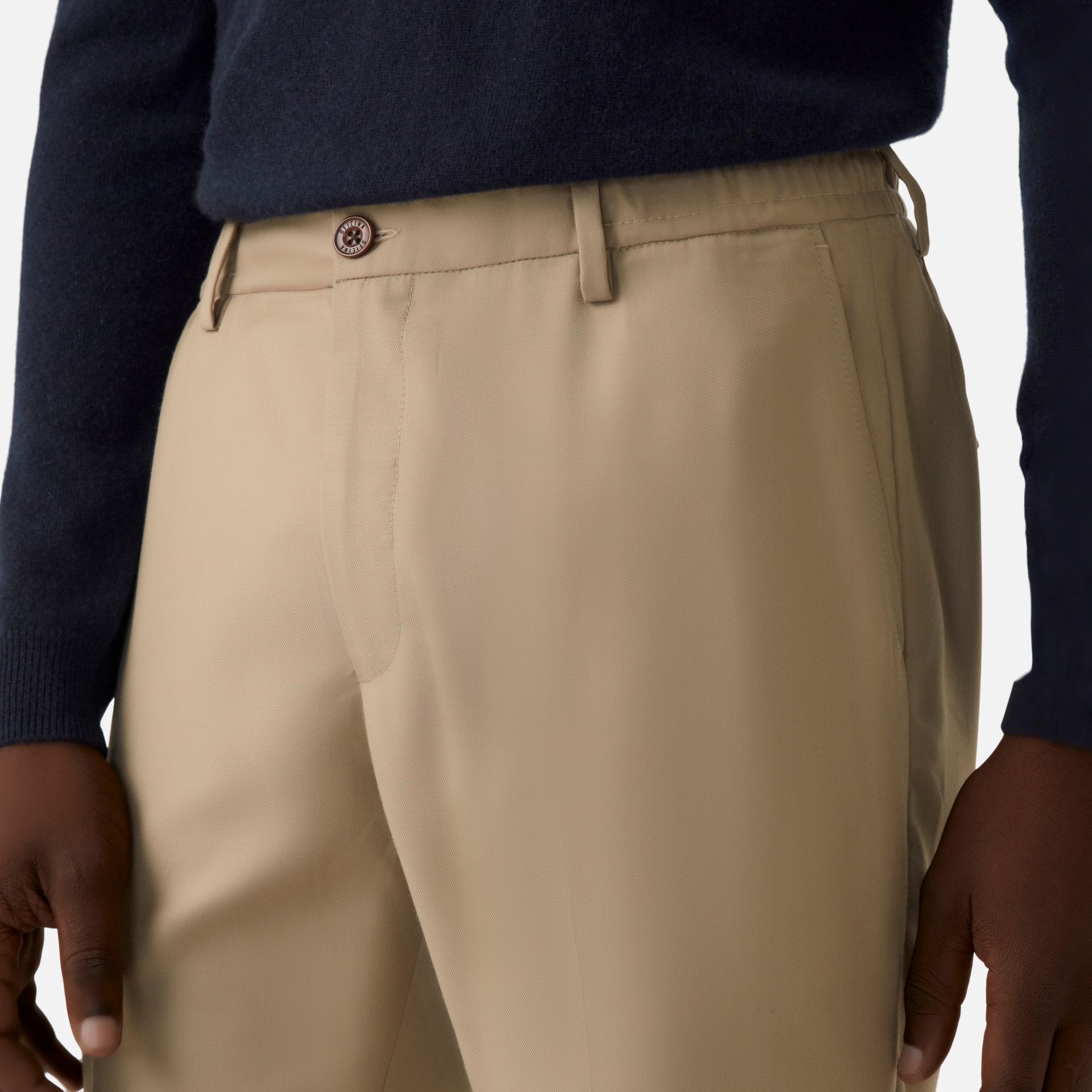 Calça Alfaiataria Dublin Khaki Media 2