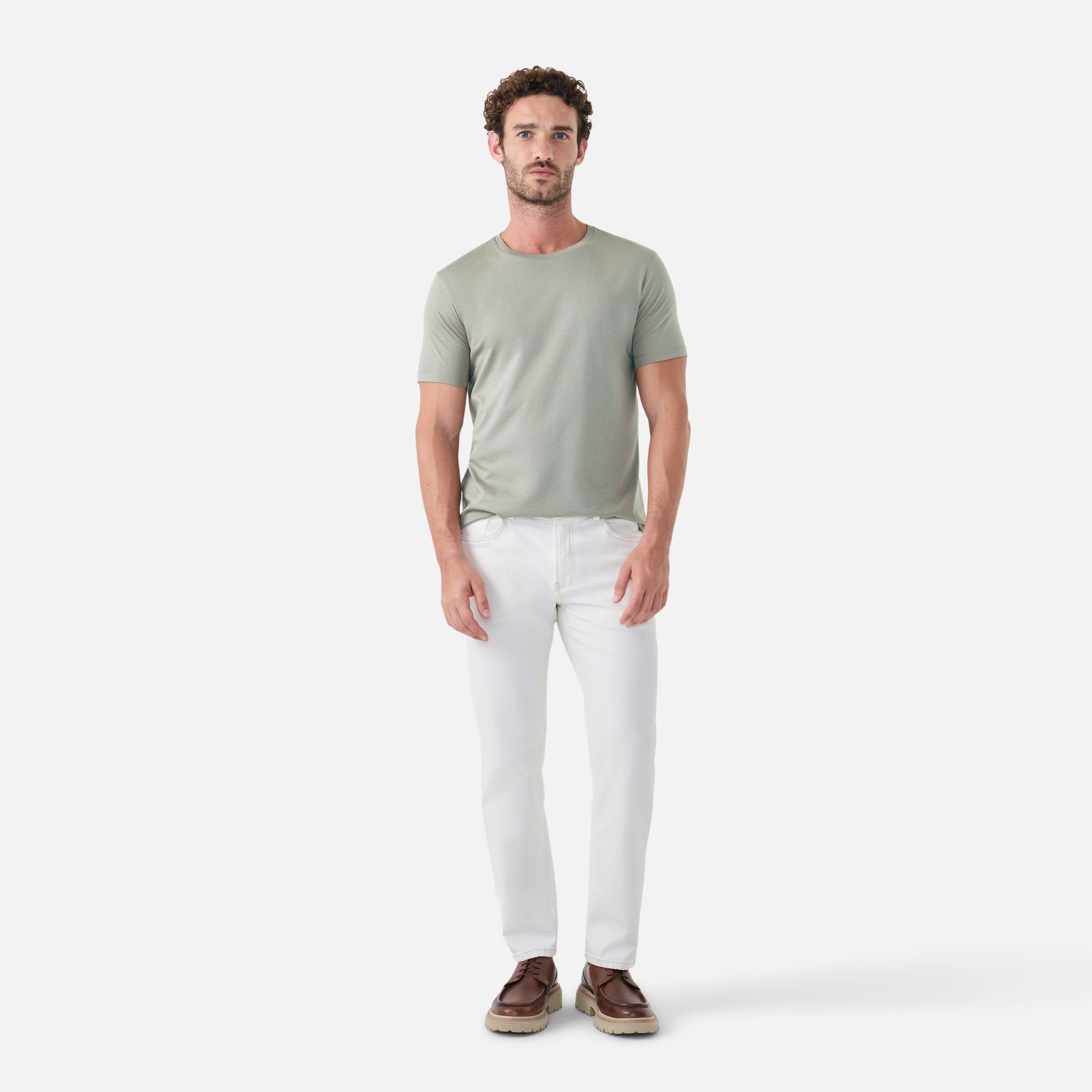 Camiseta Pima Leve Gris