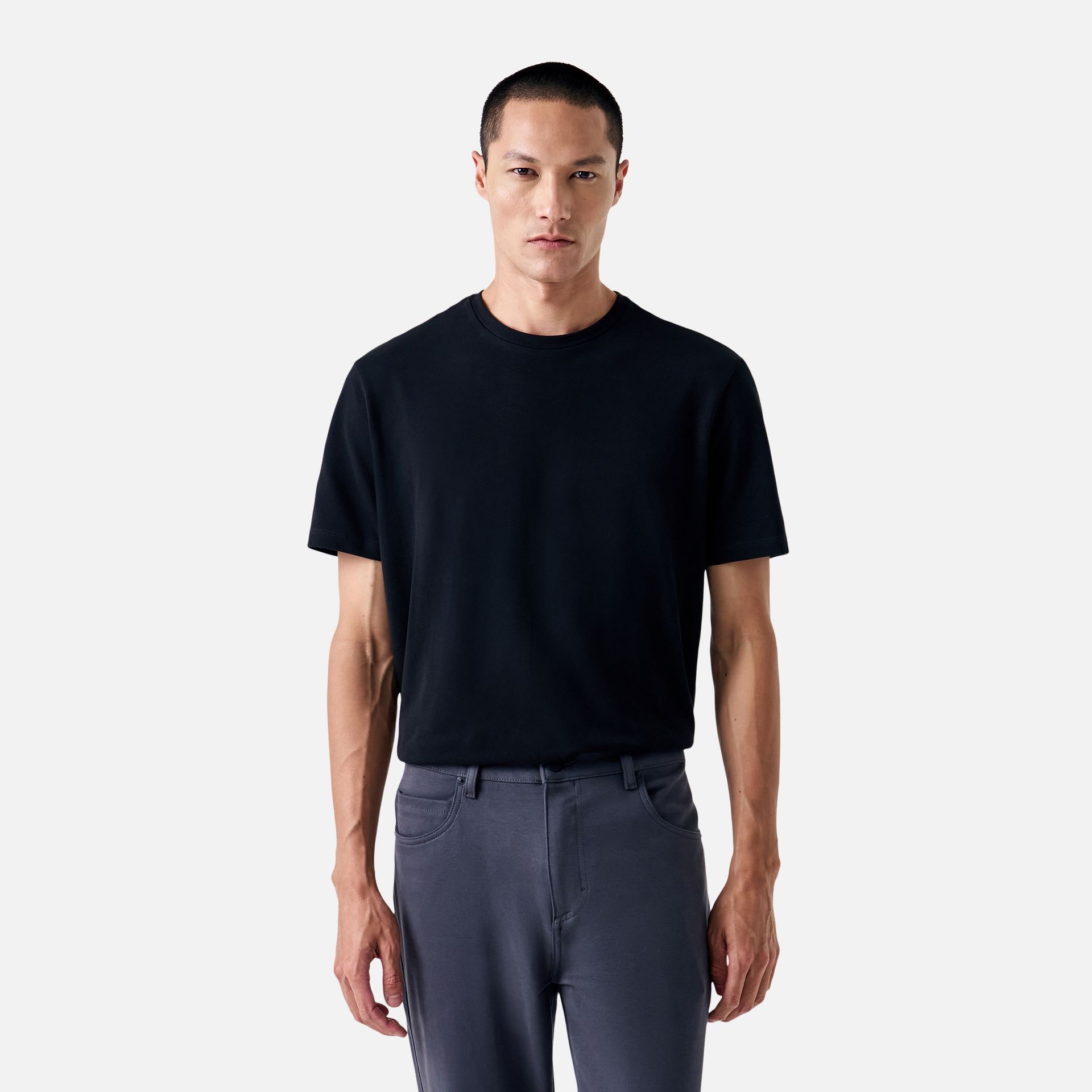 Camiseta Piquet Pima Preta