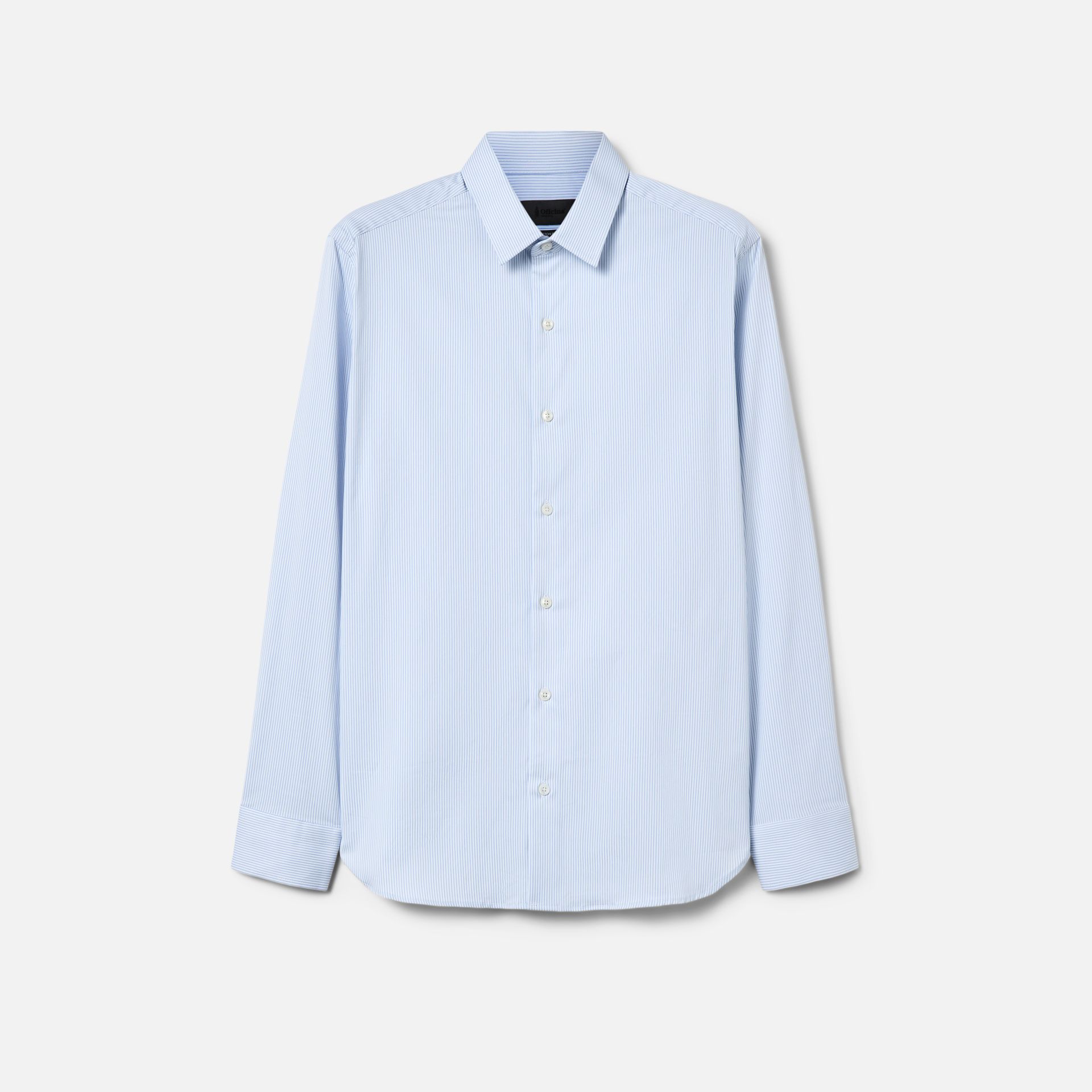 Camisa Paris Branca e Az Claro