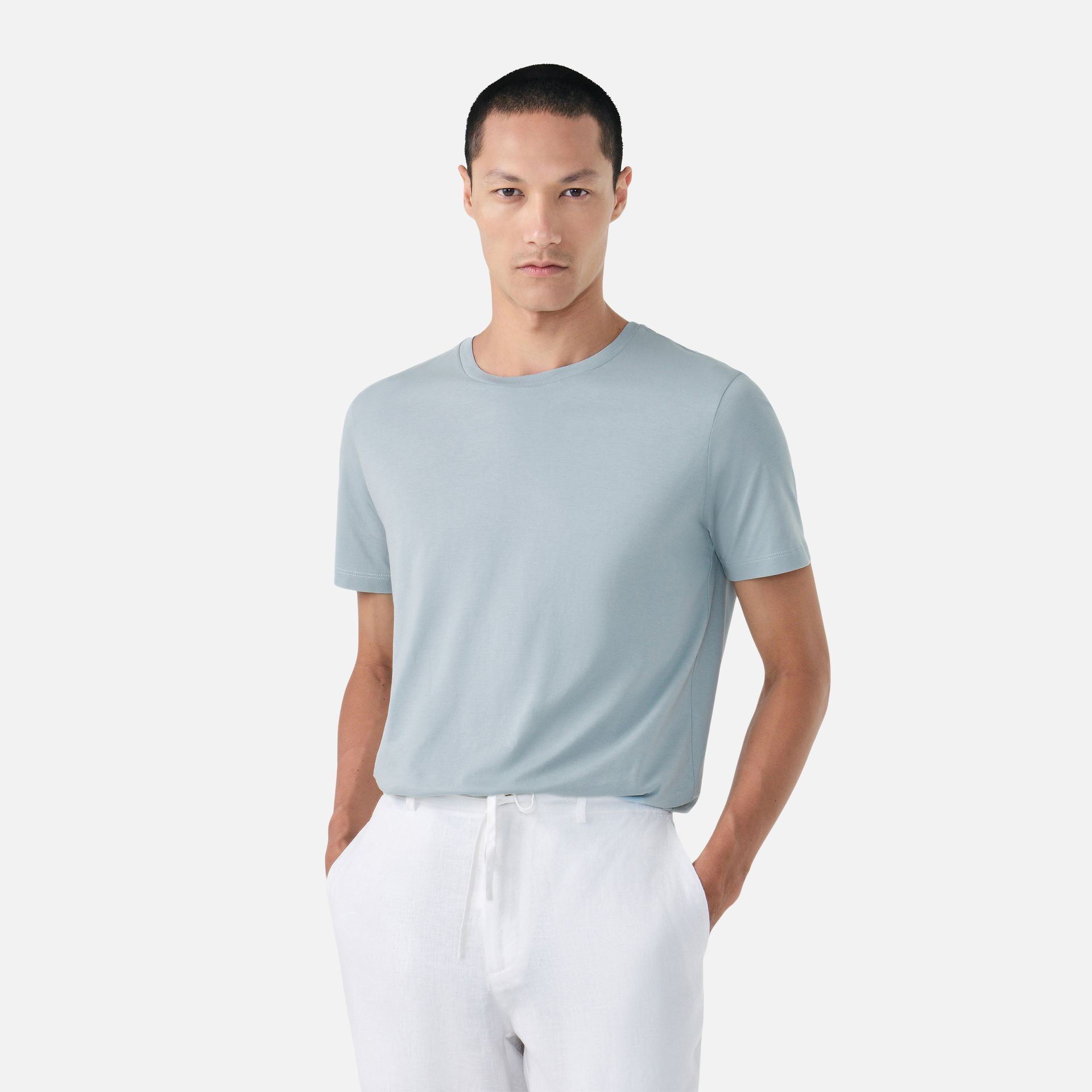 Camiseta Pima Leve Azul Arona