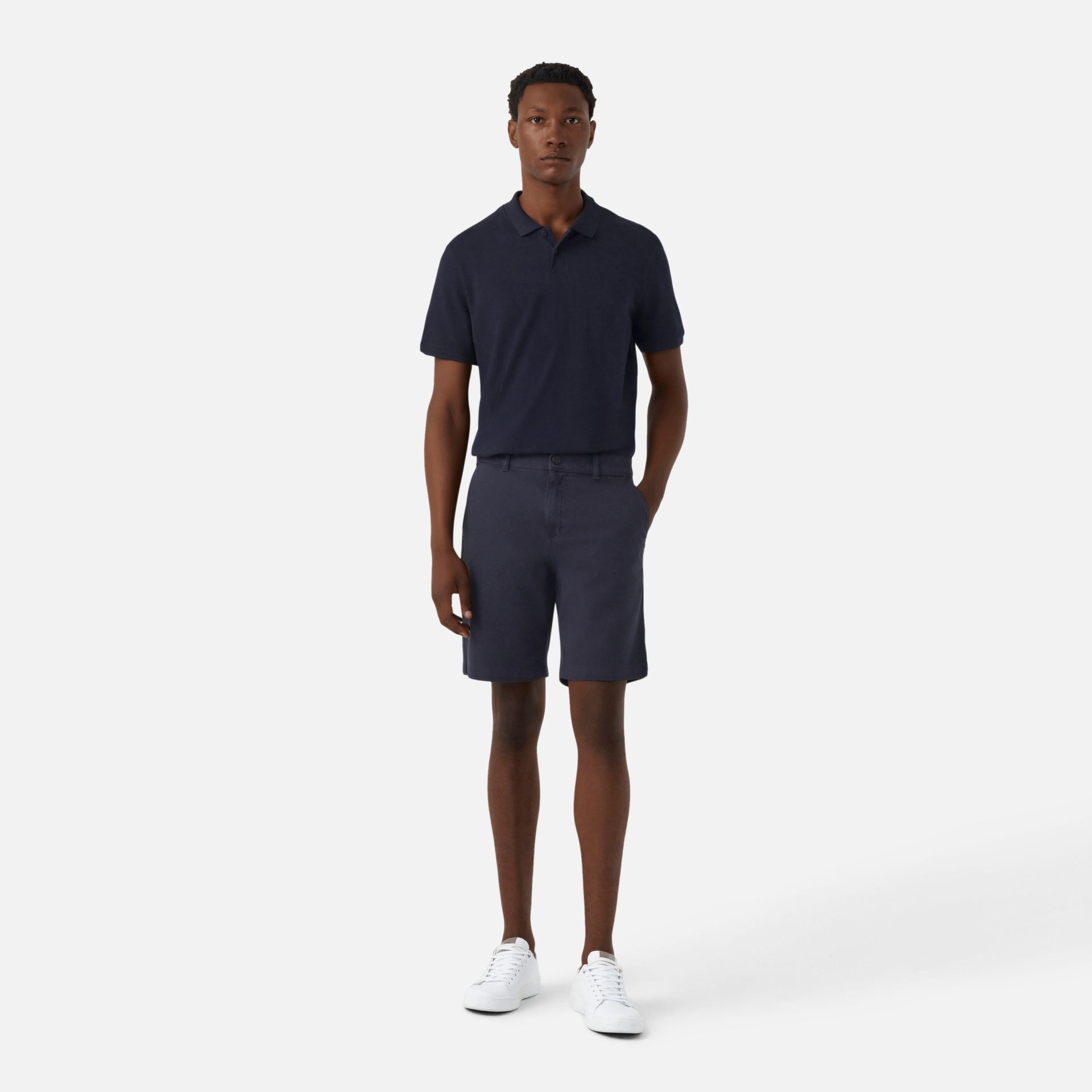 Bermuda Moletom 247 Azul Marinho