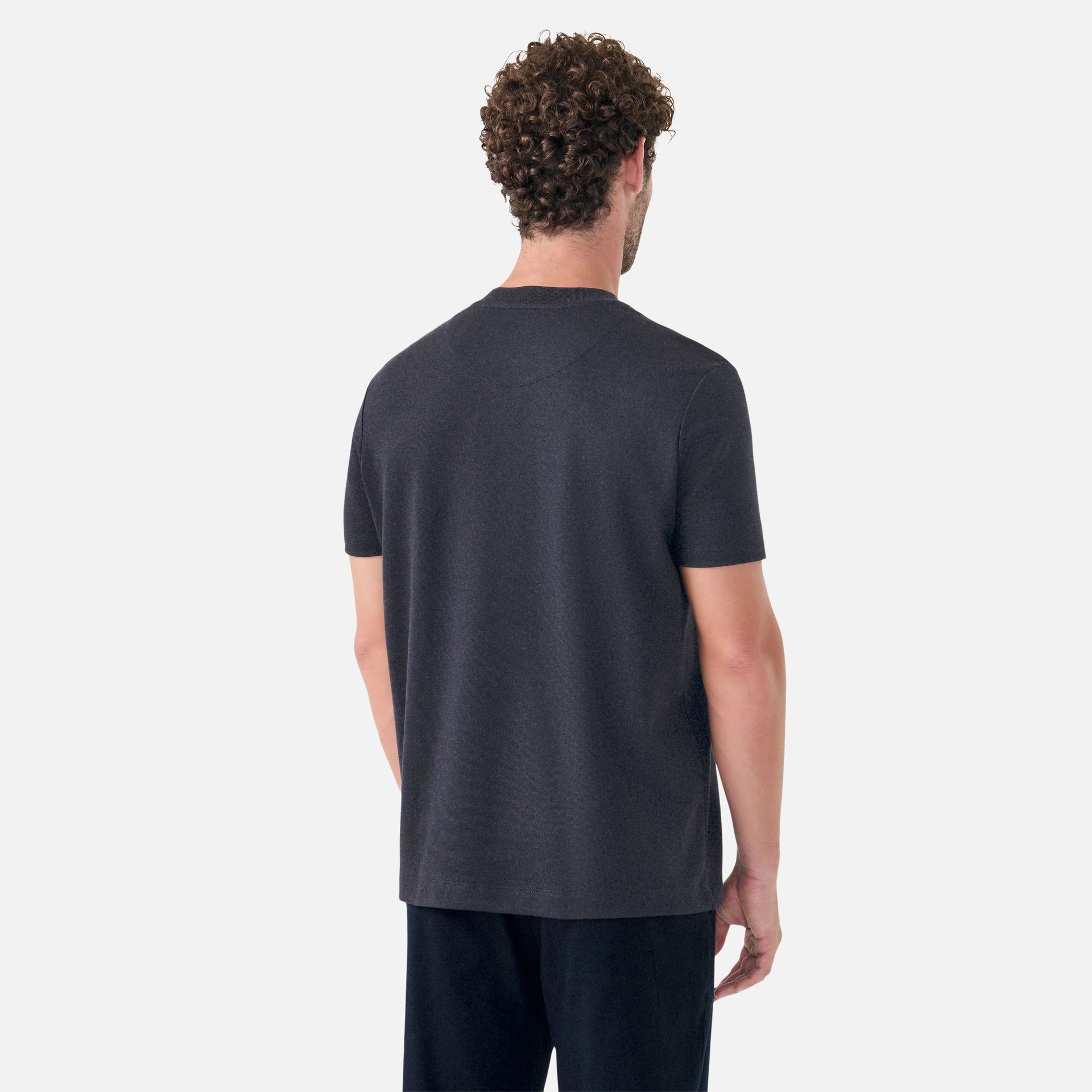 Camiseta Malha Office Azul Marinho