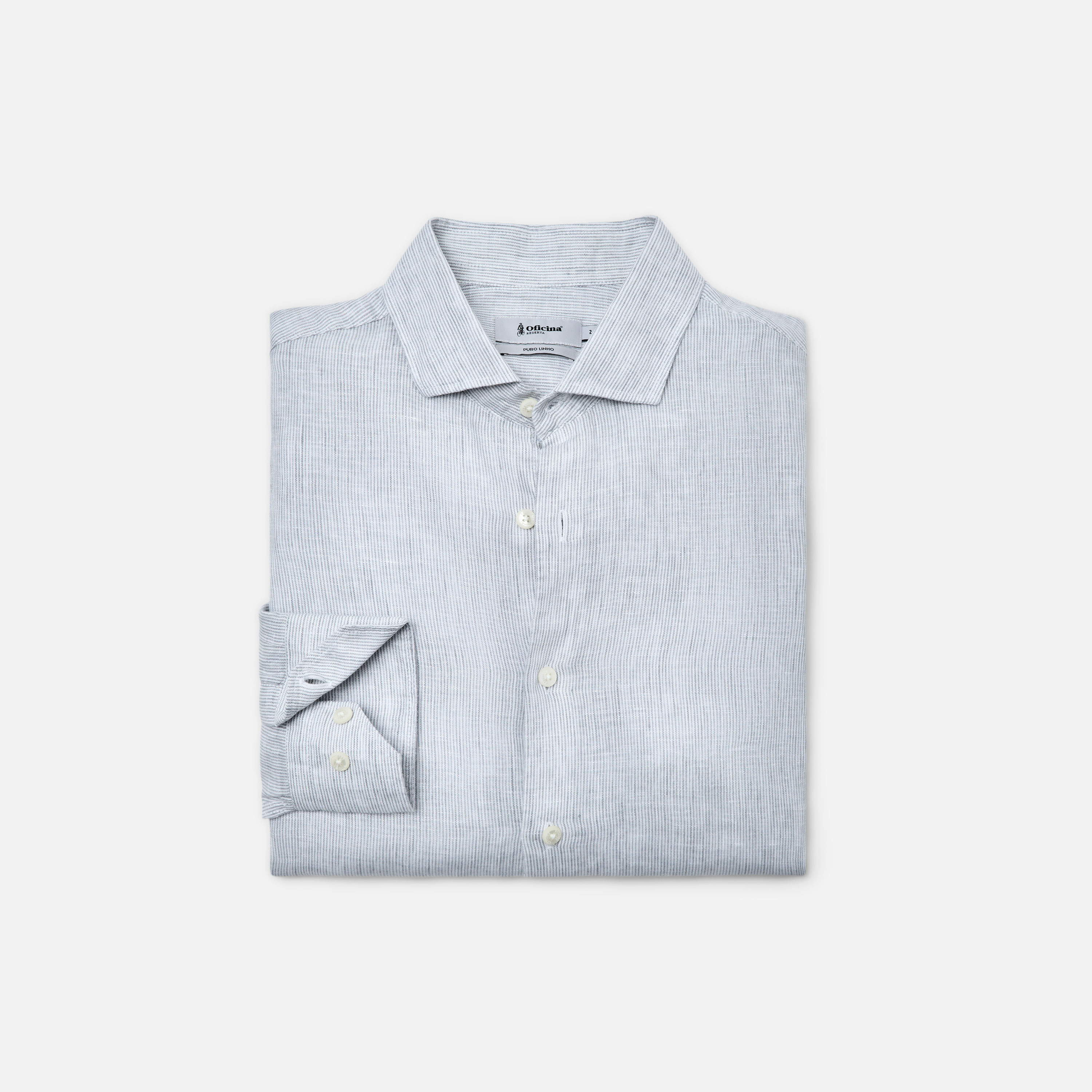 Camisa Roma Linho Cinza