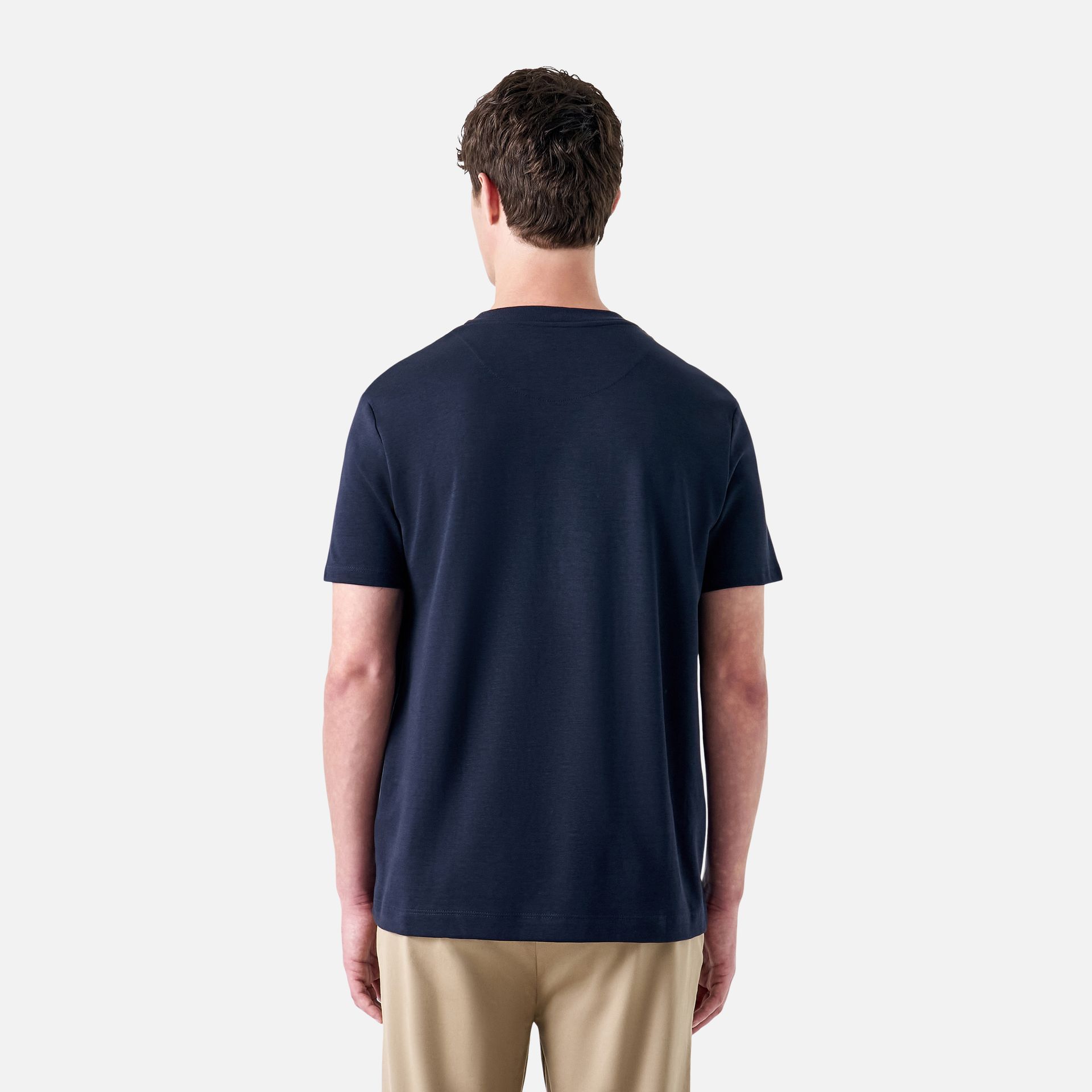 Camiseta Malha Office Azul Marinho