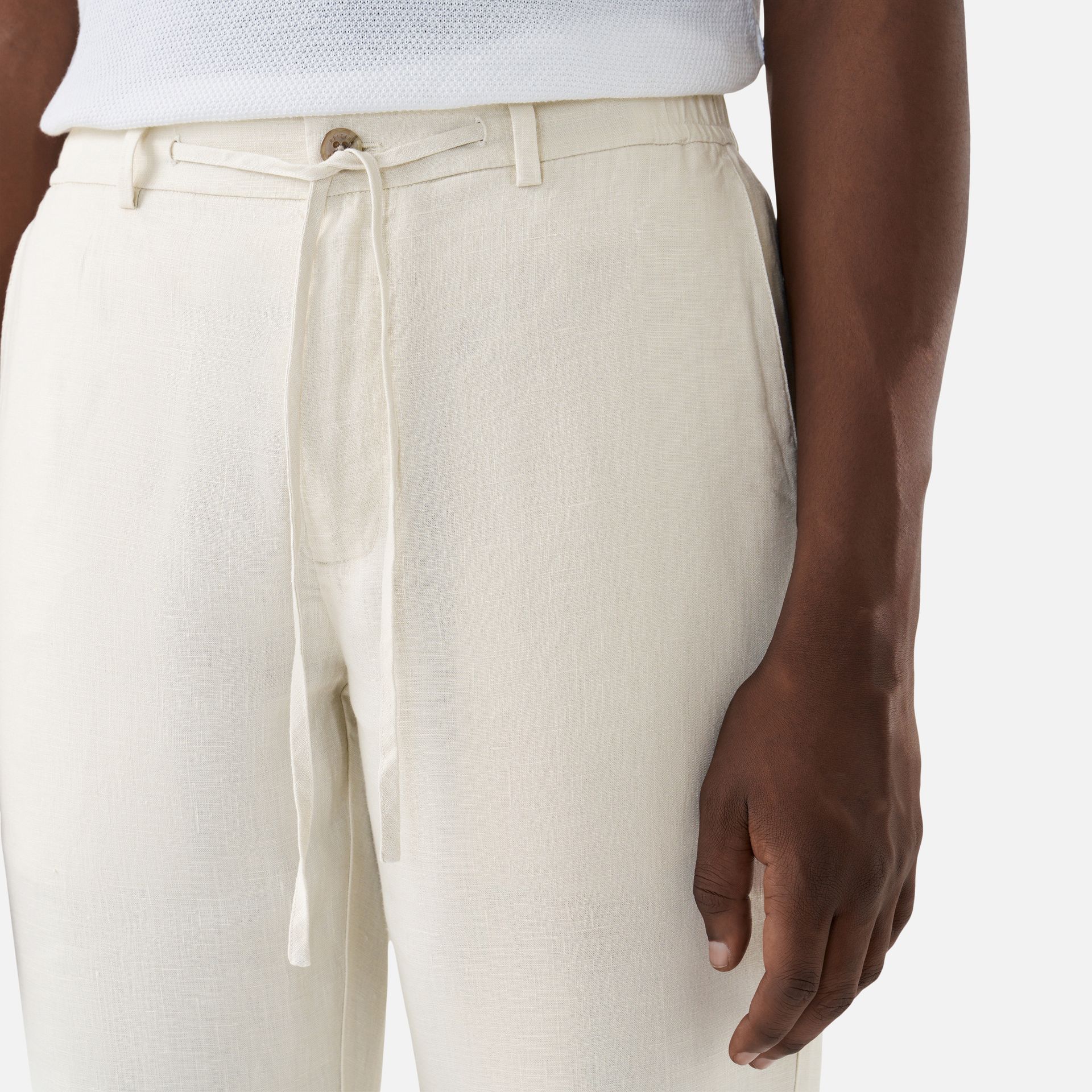 Calça Cânhamo Santorini Ecru