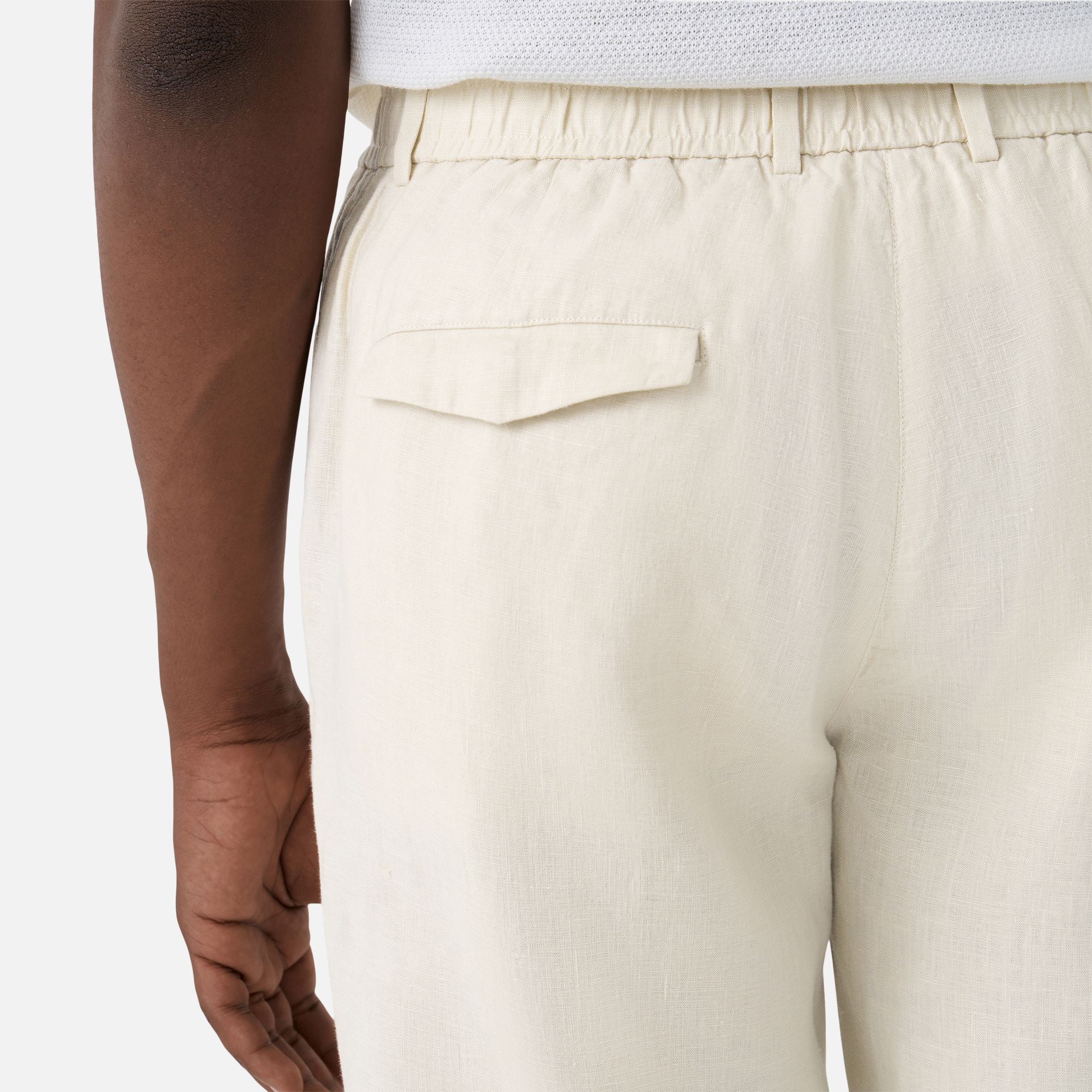 Calça Cânhamo Santorini Ecru