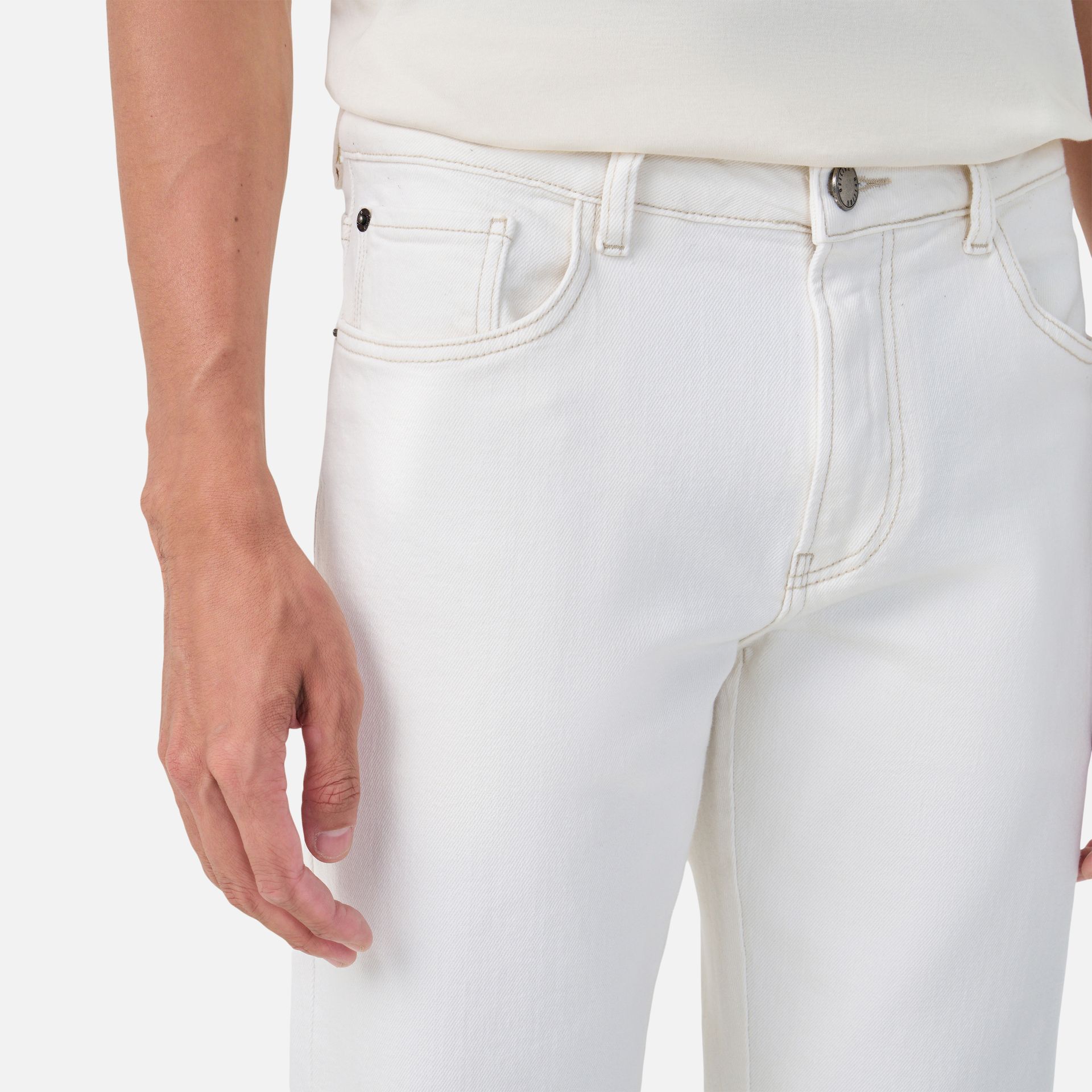Calça Jeans Regular White Off White