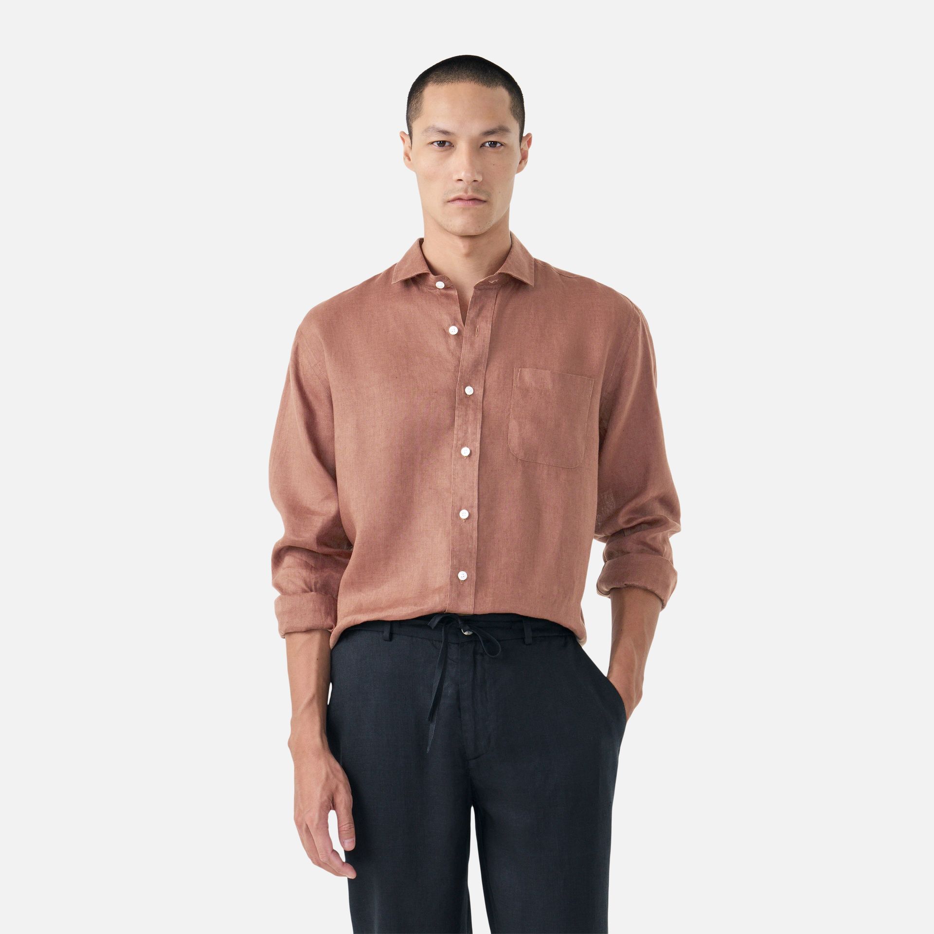 Camisa Linho Summer Canela