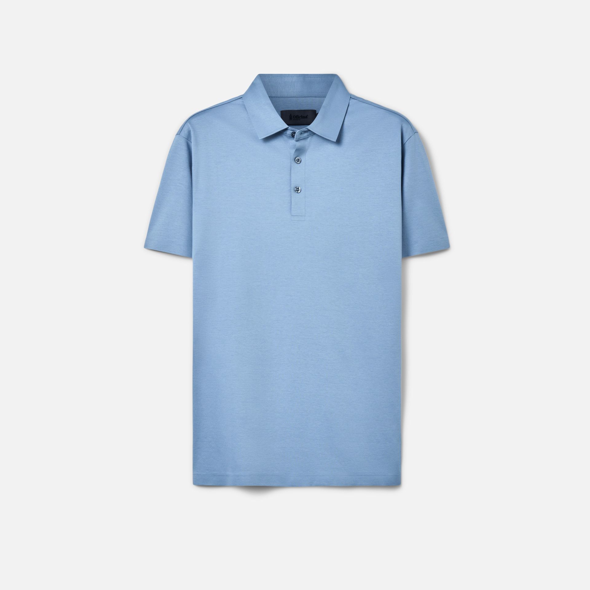 Polo Algodão Seda Azul