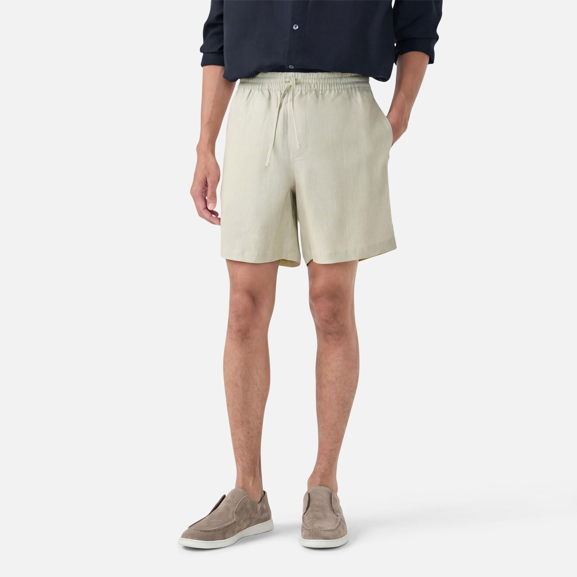 Short Linho Summer Ecru