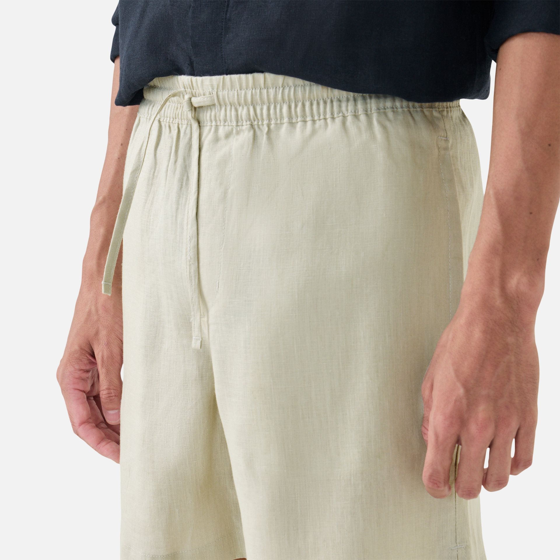 Short Linho Summer Ecru