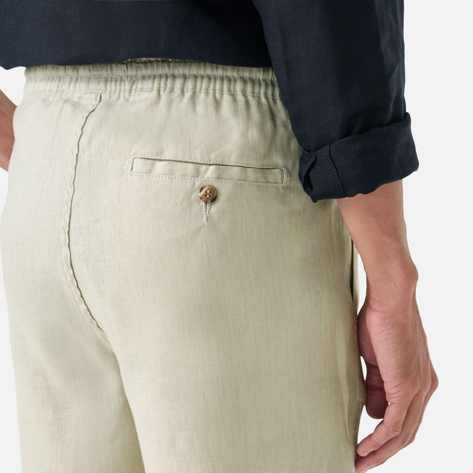 Short Linho Summer Ecru