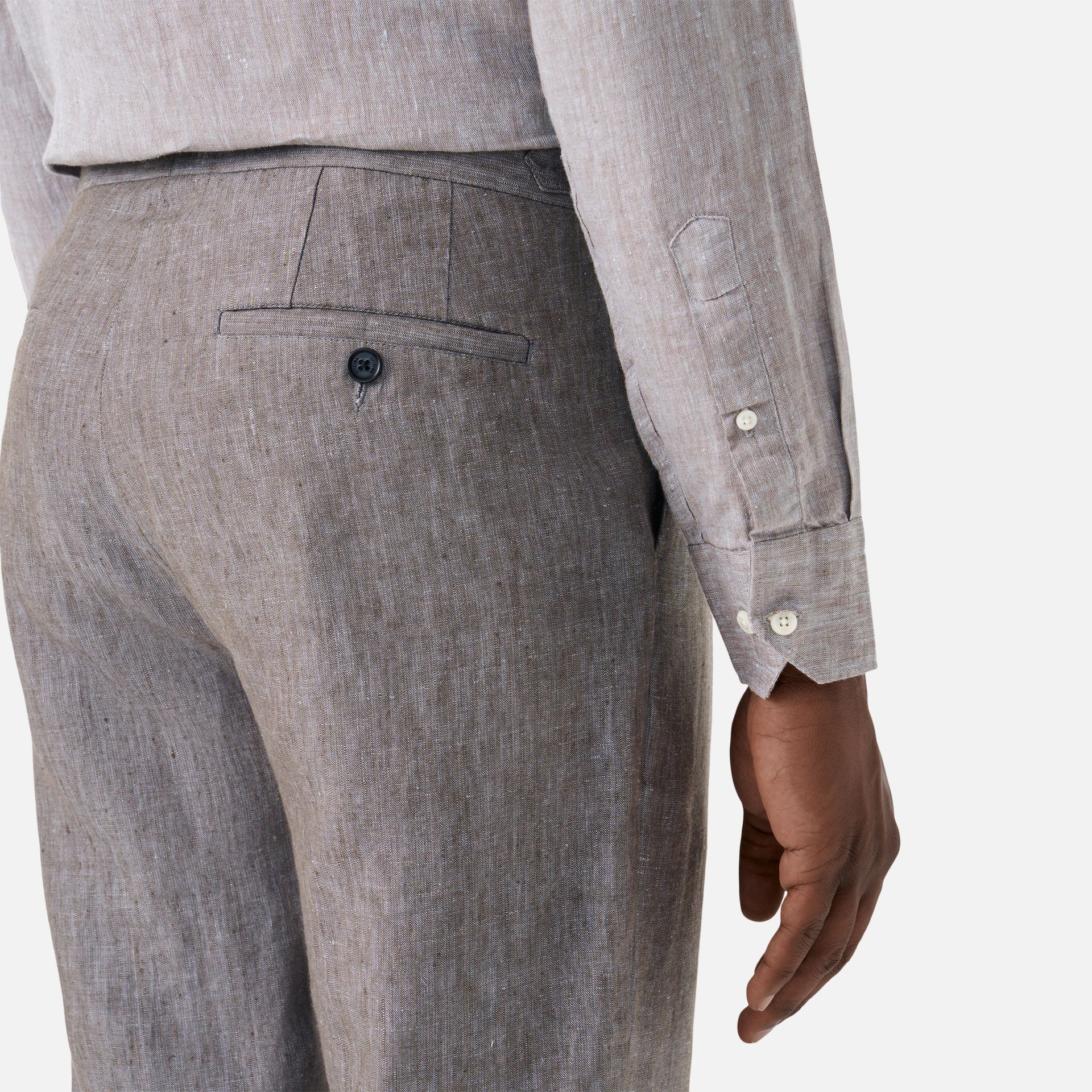 Calça Linho Logan Gris