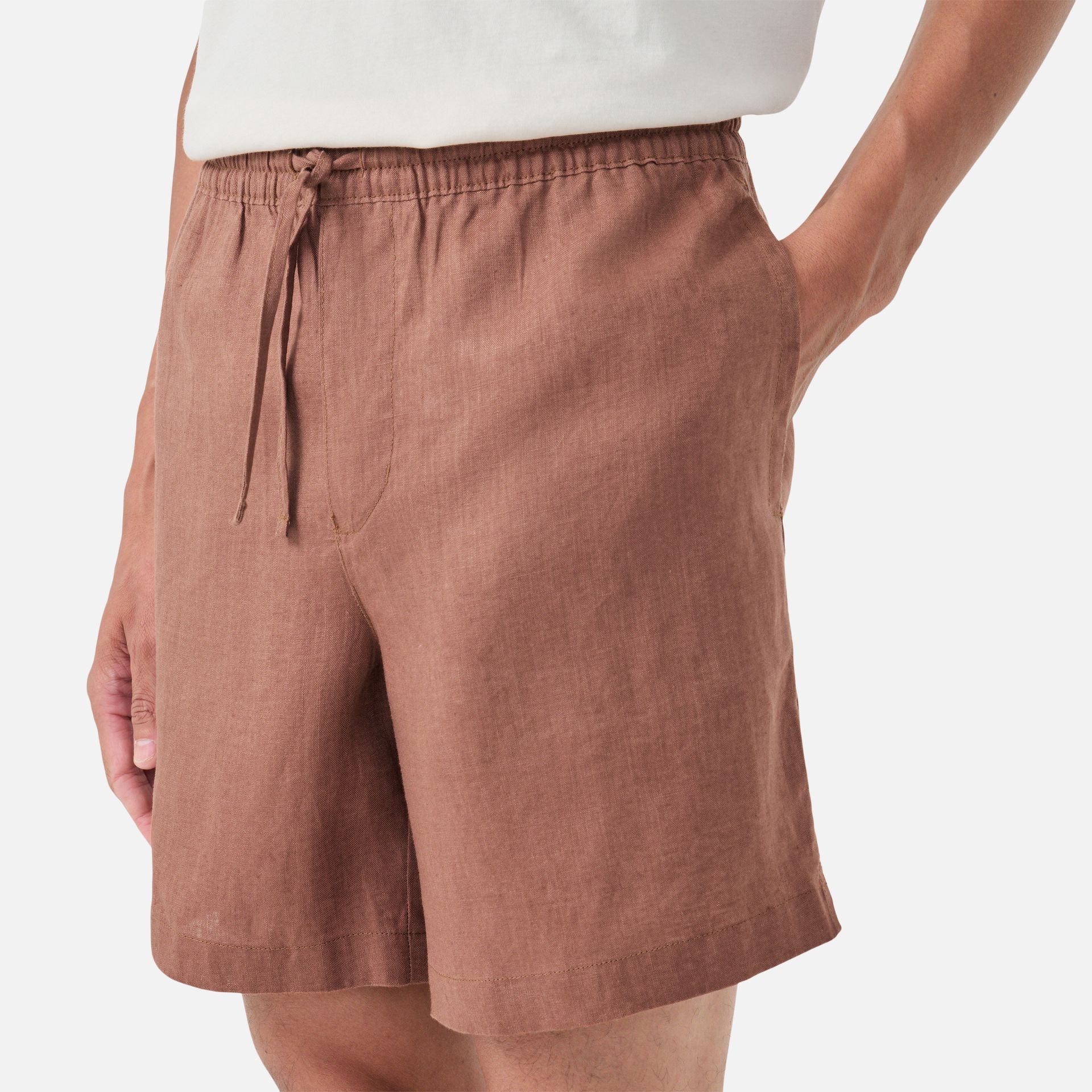 Short Linho Summer Canela