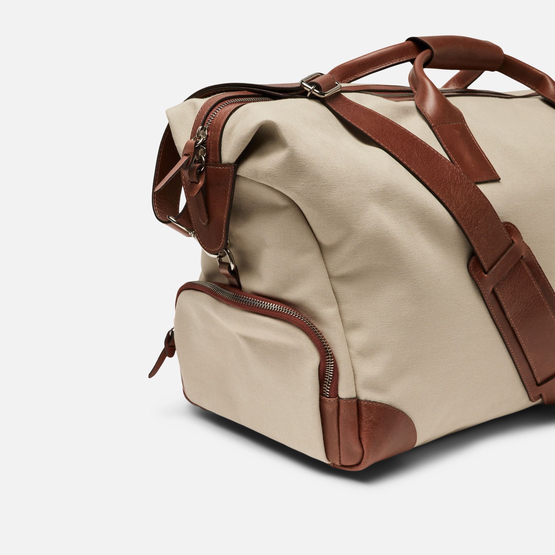 Mala de Mão Canvas Cru