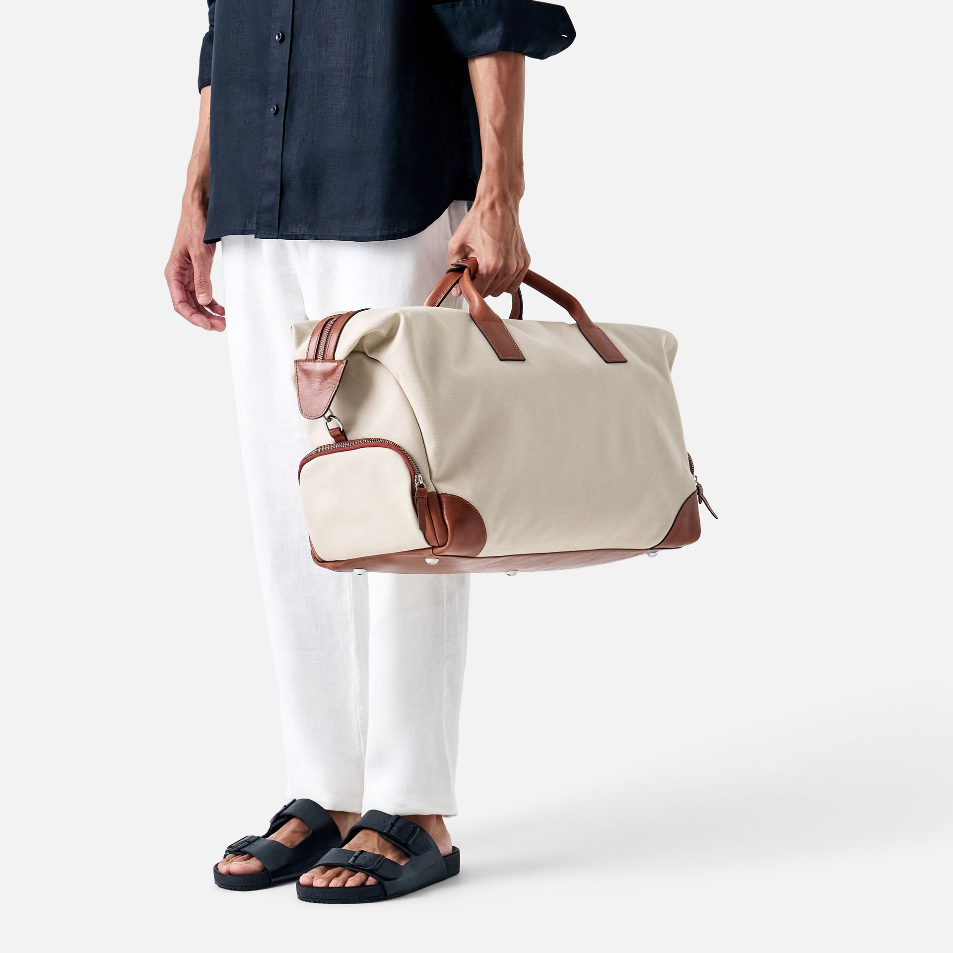 Mala de Mão Canvas Cru